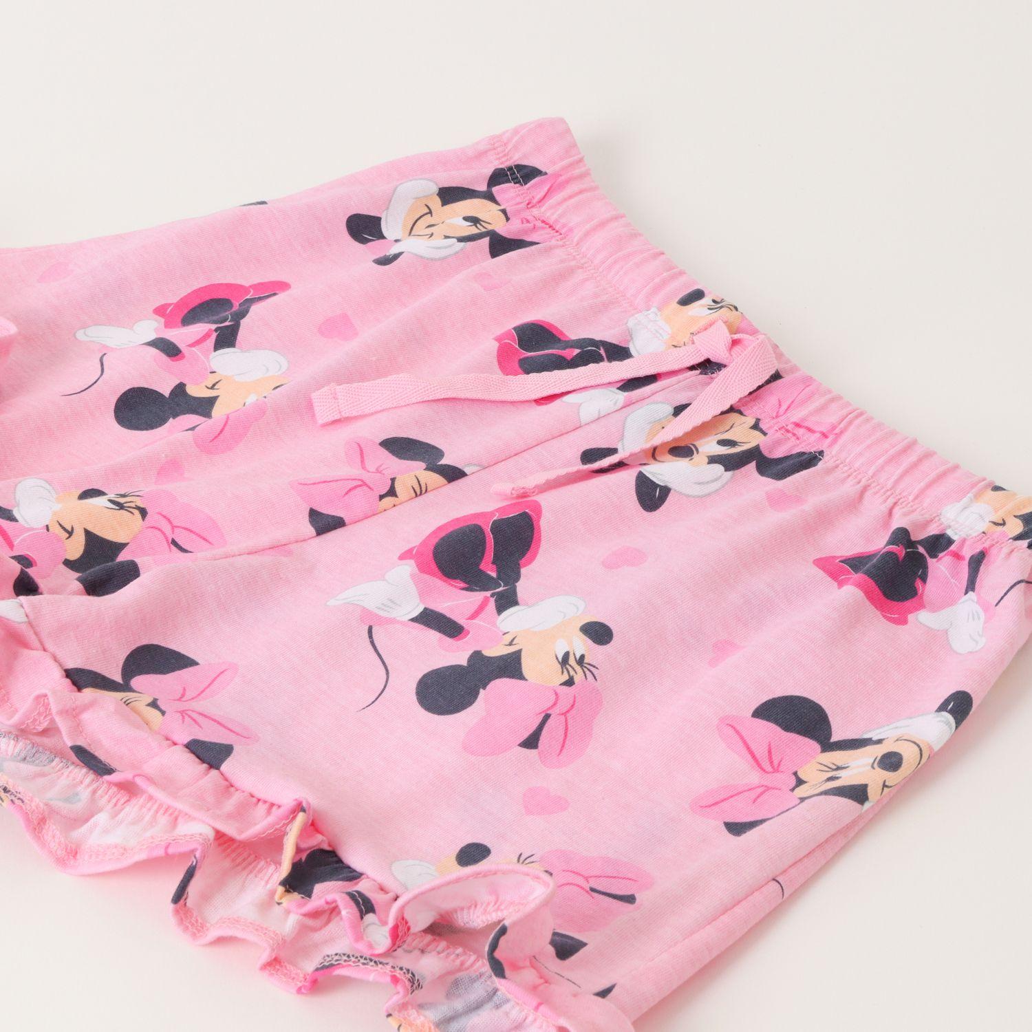 Pijama Corto Niña Minnie Full Print Rosado Disney-2
