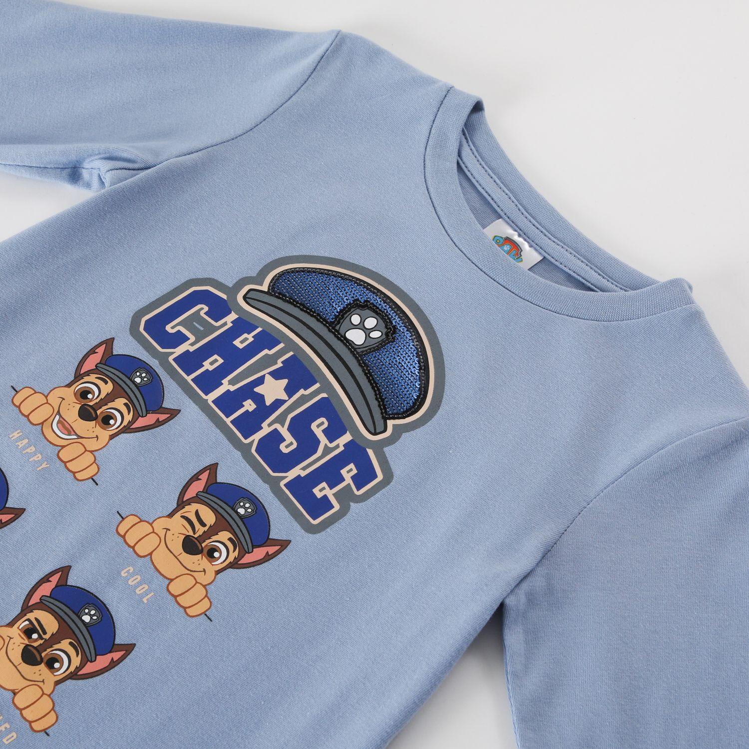 Polera Manga Larga Niño Happy - Cool Celeste Paw Patrol-1