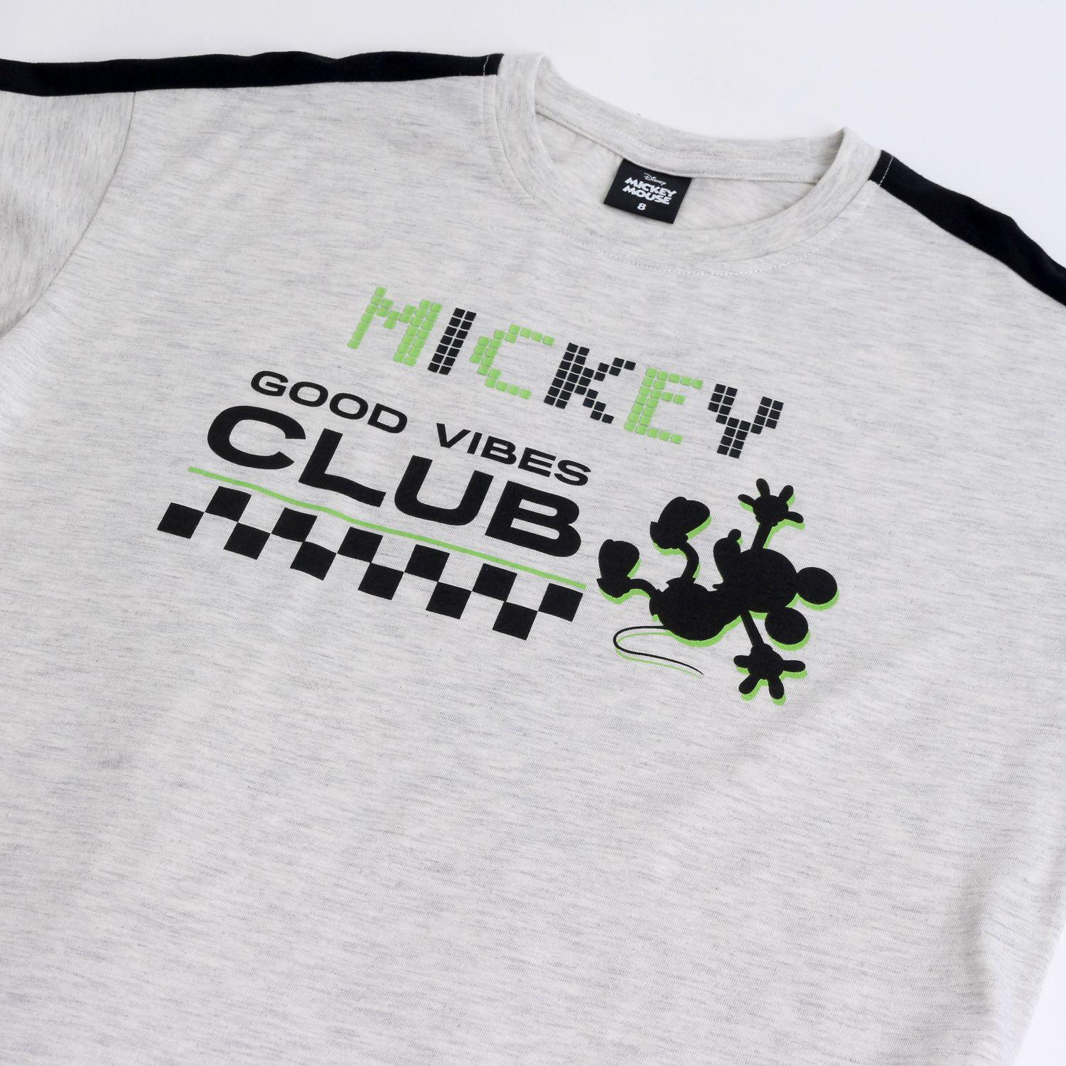 Polera Manga Corta Niño Mickey Disney Gris-2