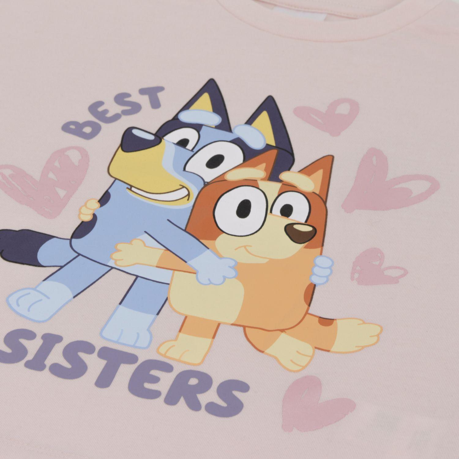 Polera Manga Larga Niña Best Sisters Beige Bingo & Bluey-2