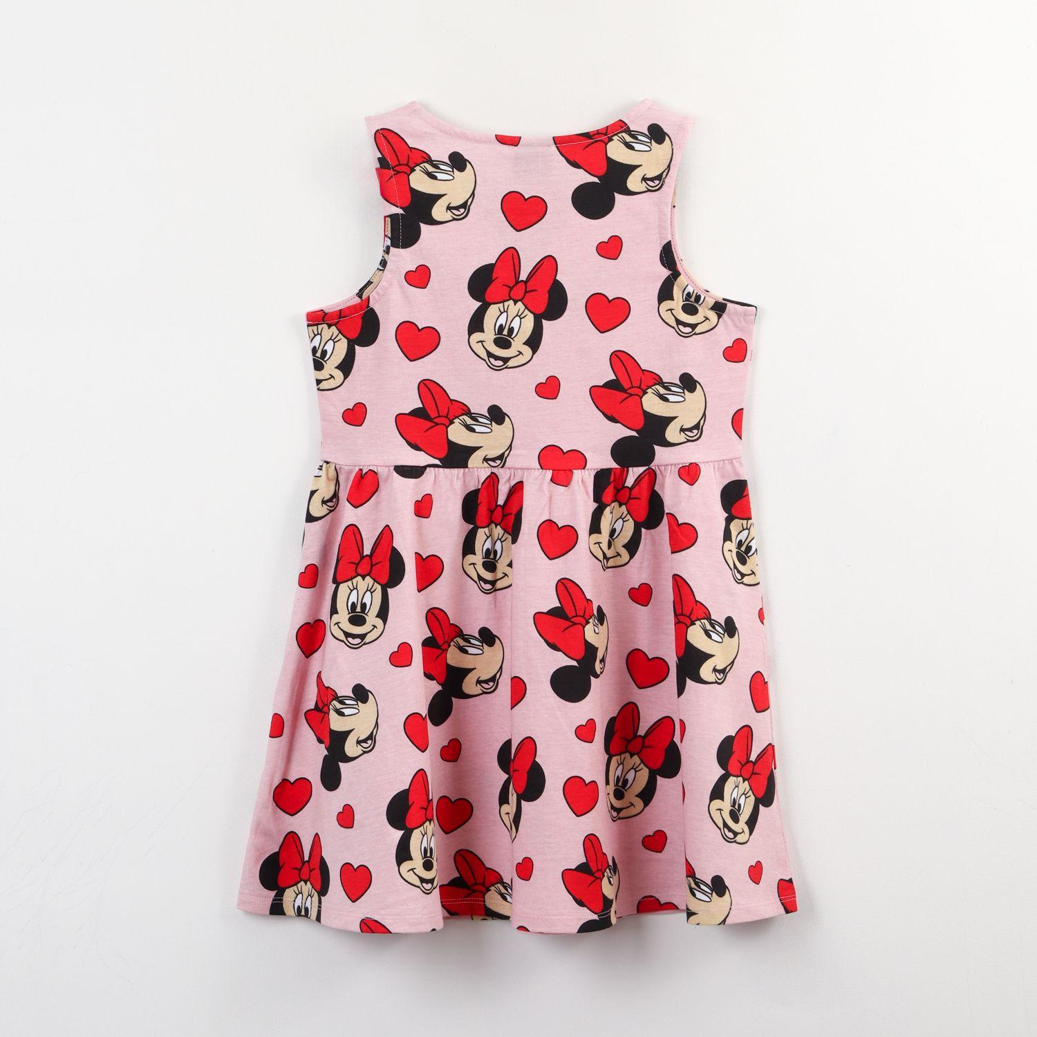 Vestido Niña Rosado Full Print Minnie Disney-1