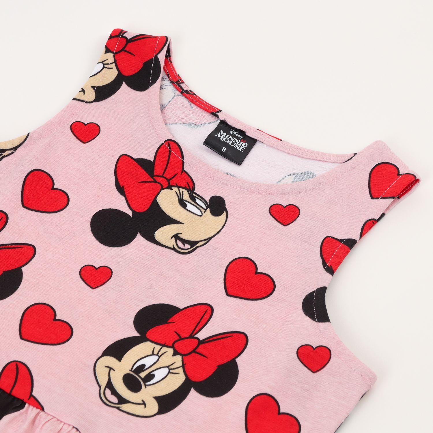 Vestido Niña Rosado Full Print Minnie Disney-2