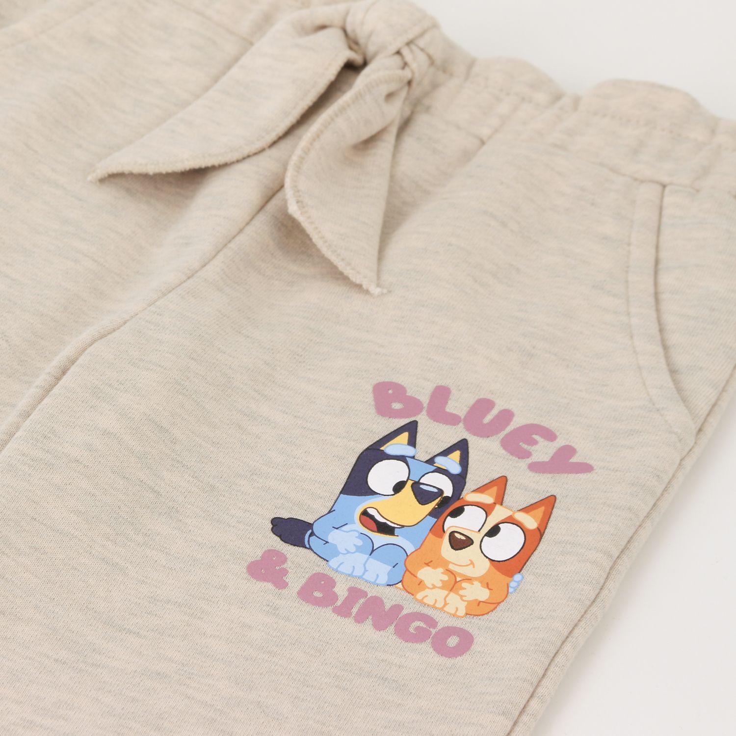 Pantalón de Buzo Niña Lazo Beige Bingo & Bluey-2