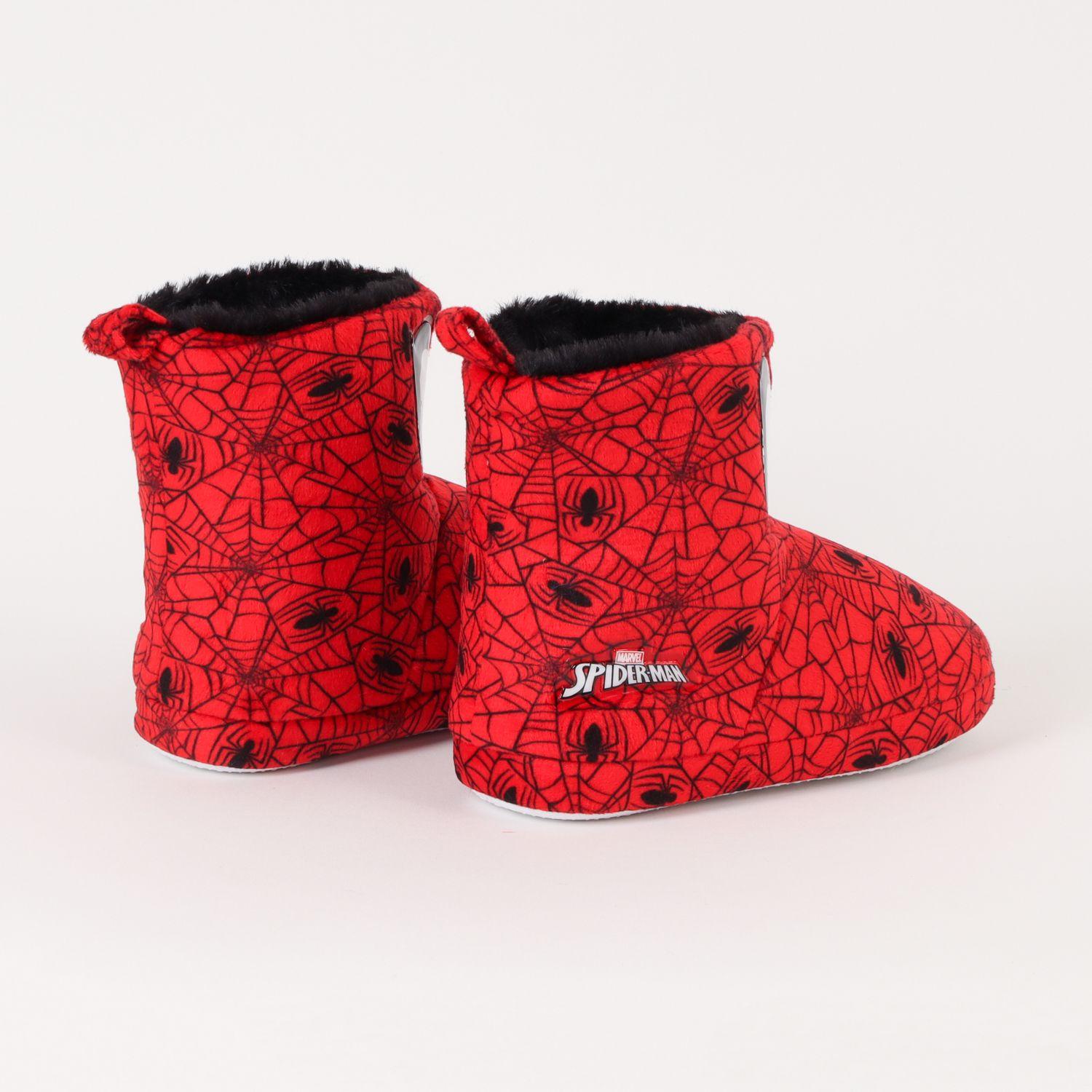 Pantufla Bota Niño Spiderman Spidey Net Rojo Marvel-2