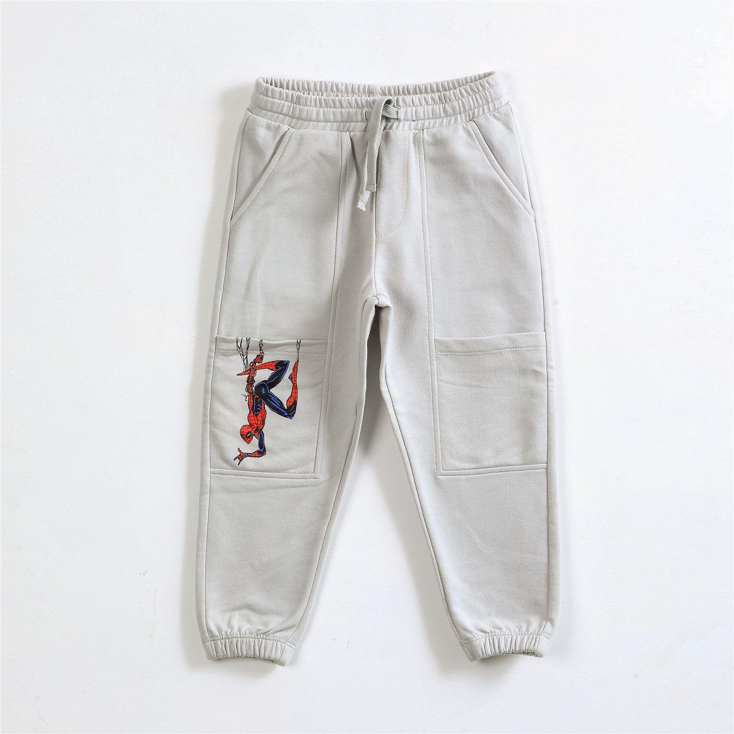 Pantalón de Buzo Niño Spiderman Marvel Gris-0