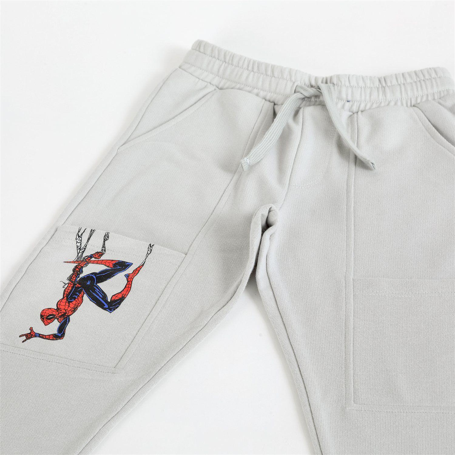 Pantalón de Buzo Niño Spiderman Marvel Gris-2