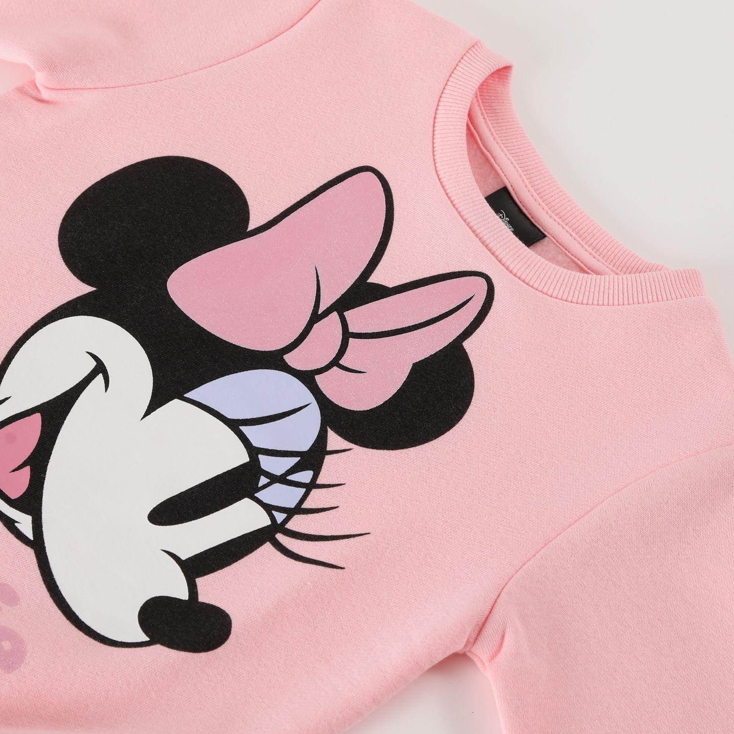 Poleron Cerrado Niña Minnie Classics Rosado Disney-1