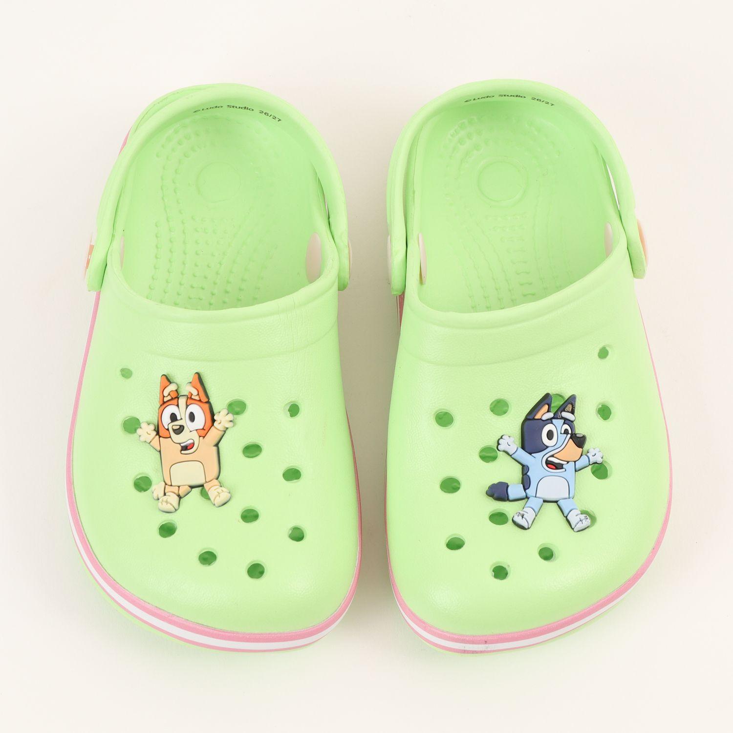 Zueco Niña Verde Amigos Bluey-2