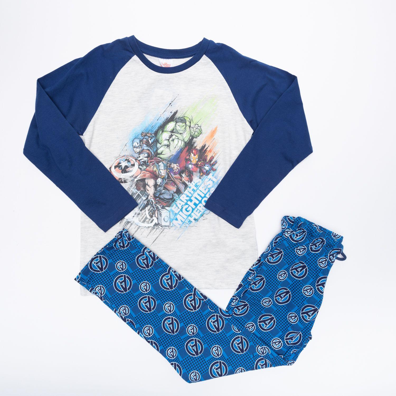 Pijama Niño Avengers Fight Azul Marvel-0