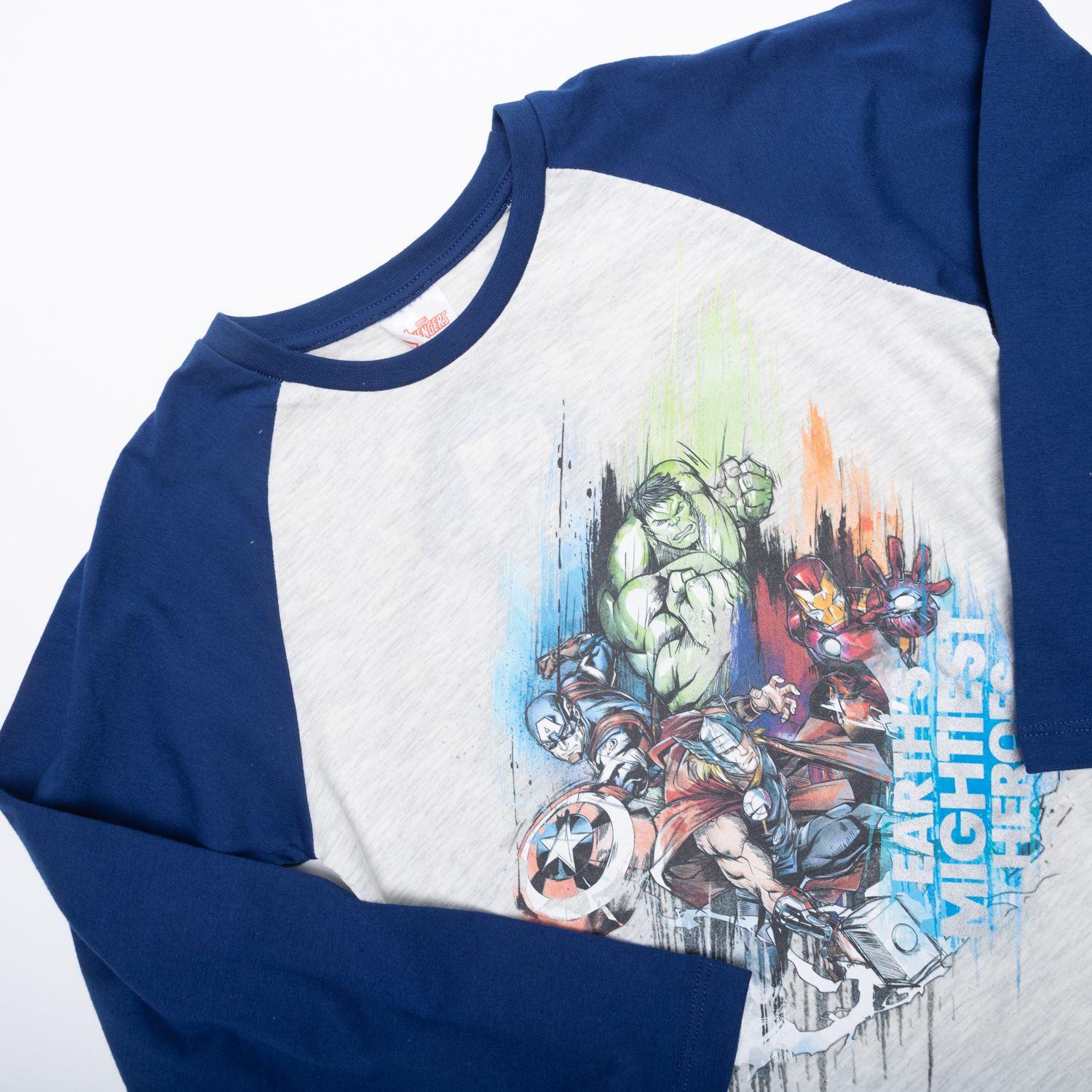 Pijama Niño Avengers Fight Azul Marvel-2