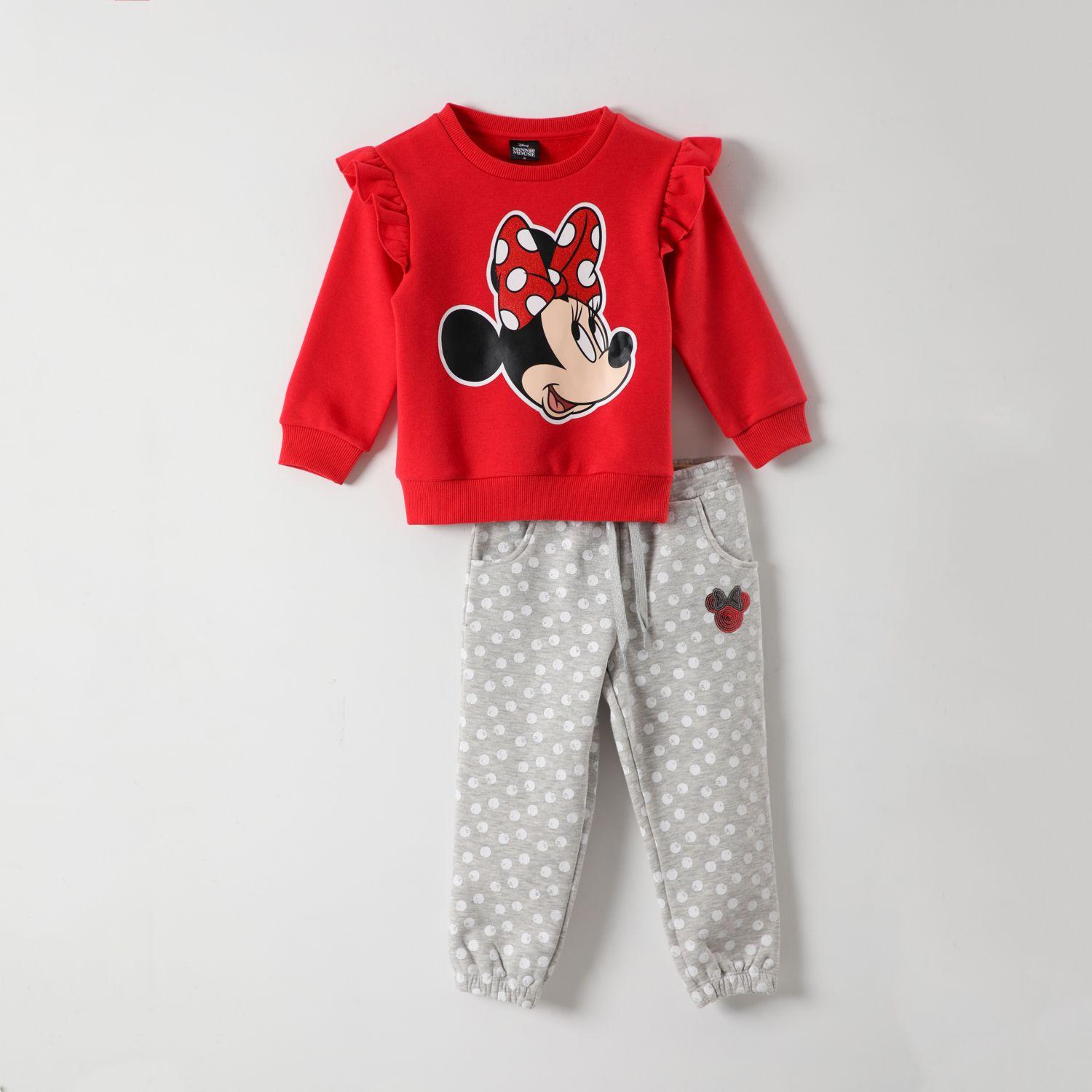 Buzo Niña Minnie Cara Rojo Disney-3