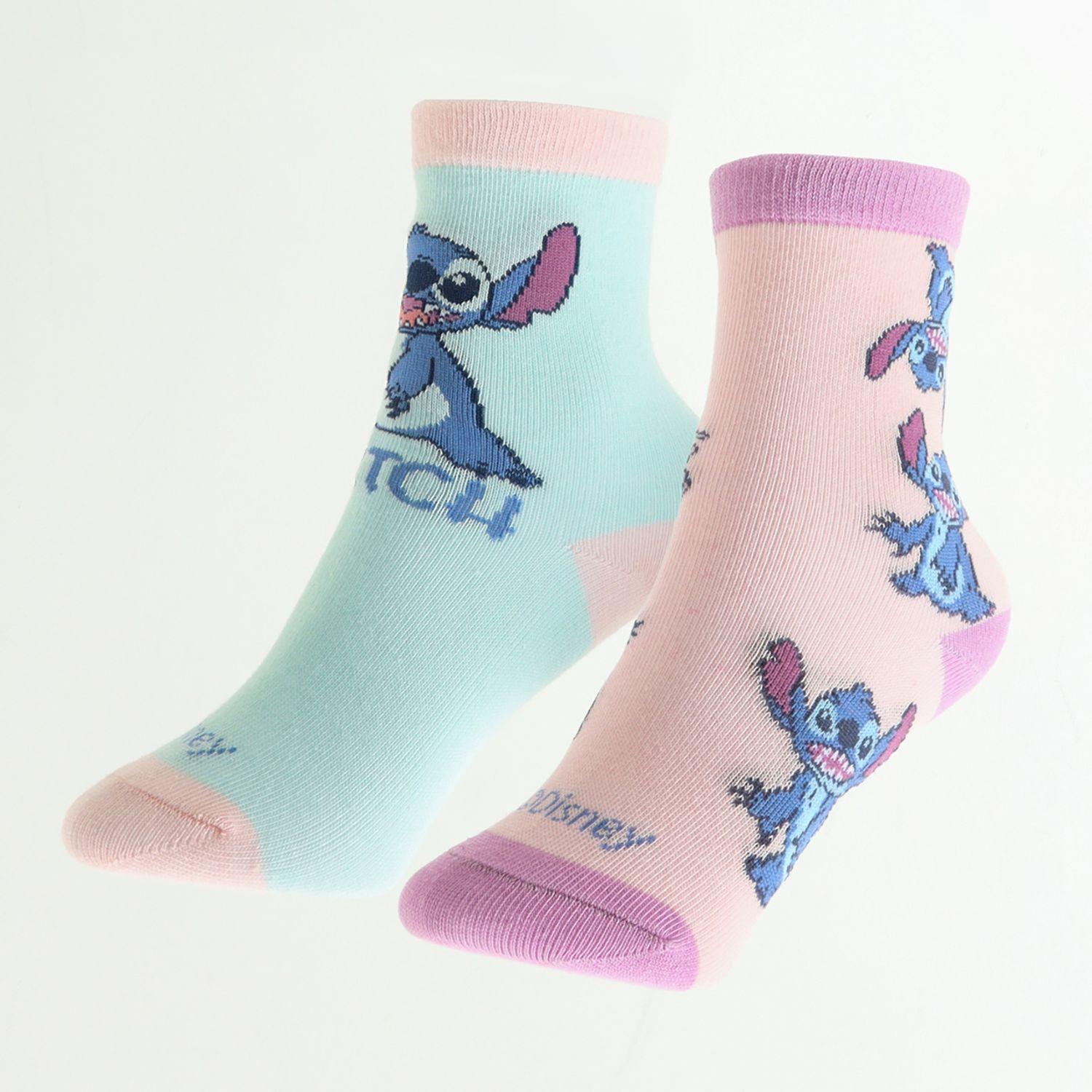 Bipack Calcetines Niña Lilo & Stitch Angel Print Blanco Disney-0