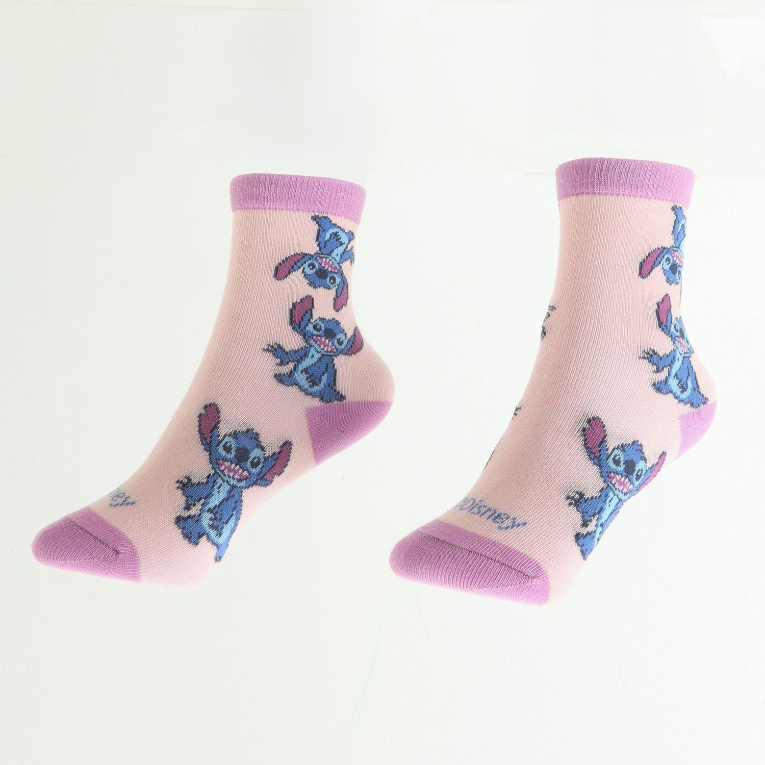 Bipack Calcetines Niña Lilo & Stitch Angel Print Blanco Disney-1