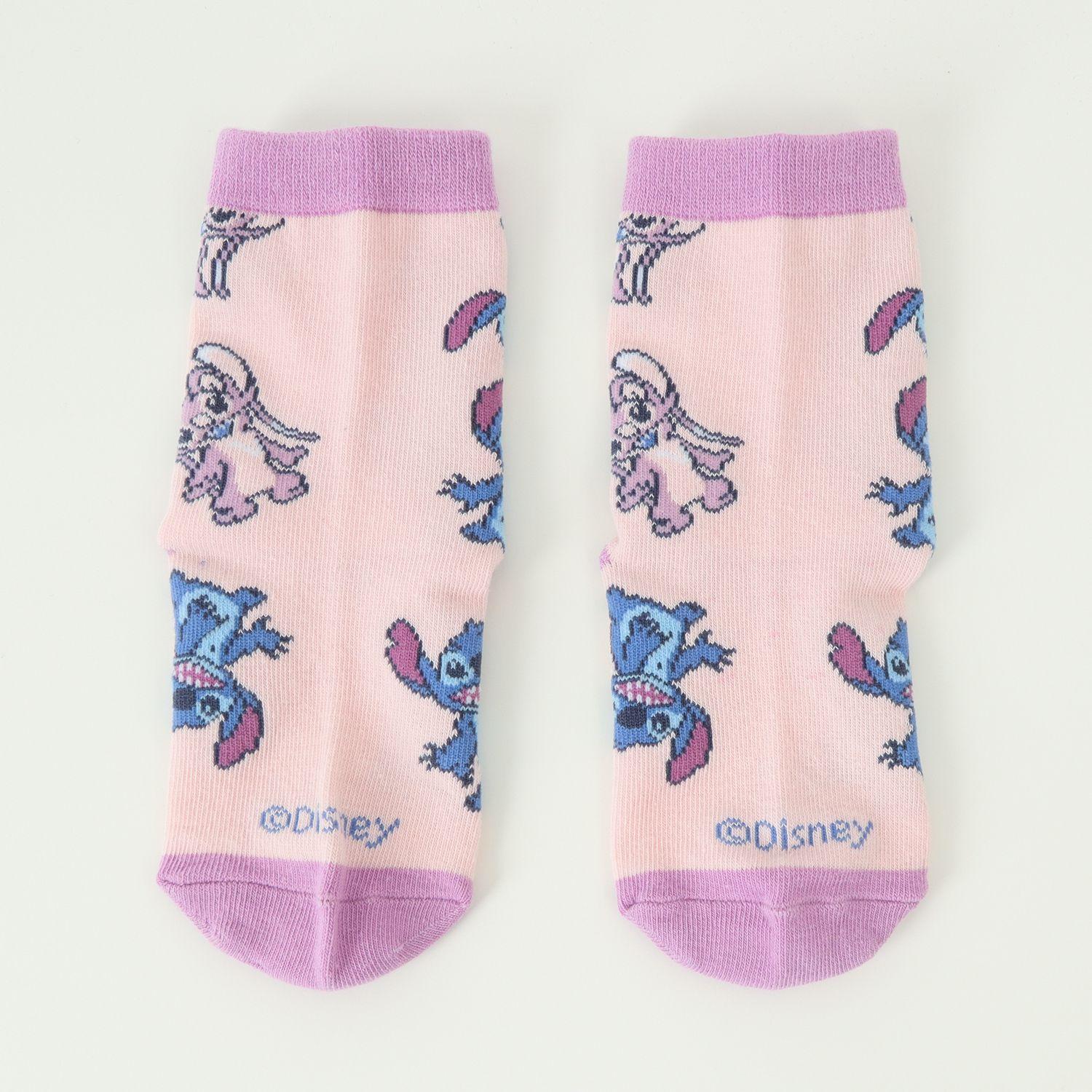 Bipack Calcetines Niña Lilo & Stitch Angel Print Blanco Disney-3