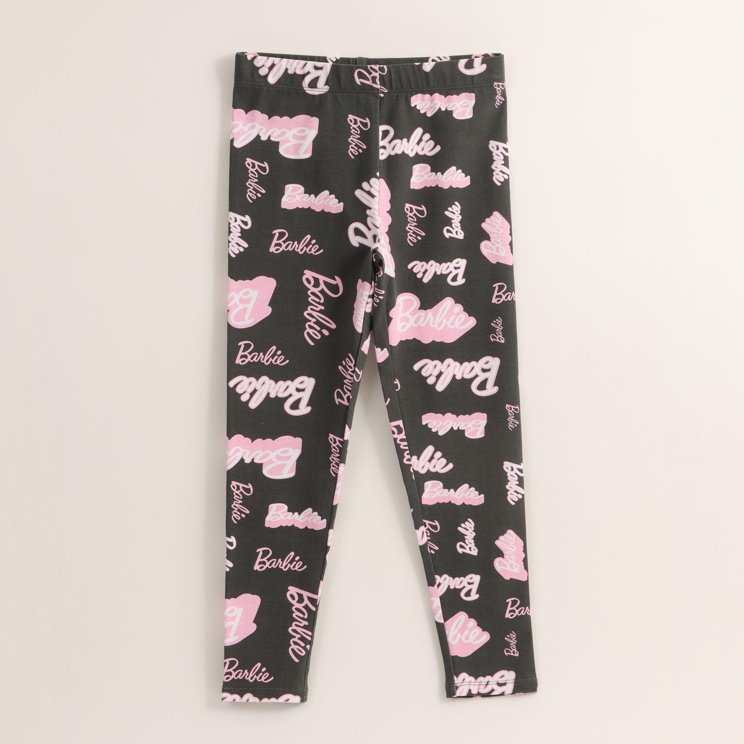 Calza Niña Full Print Logo Negro Barbie-0