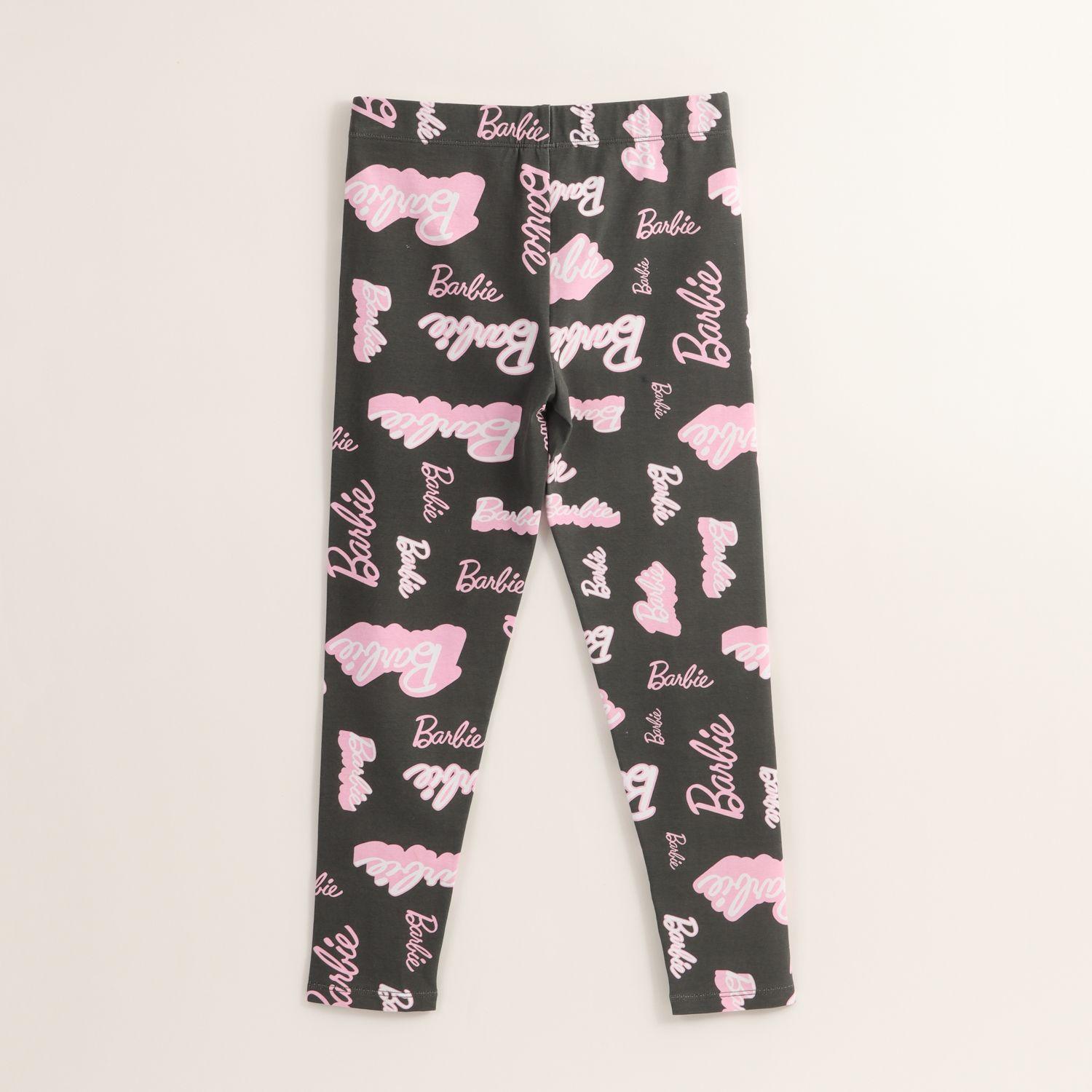 Calza Niña Full Print Logo Negro Barbie-2