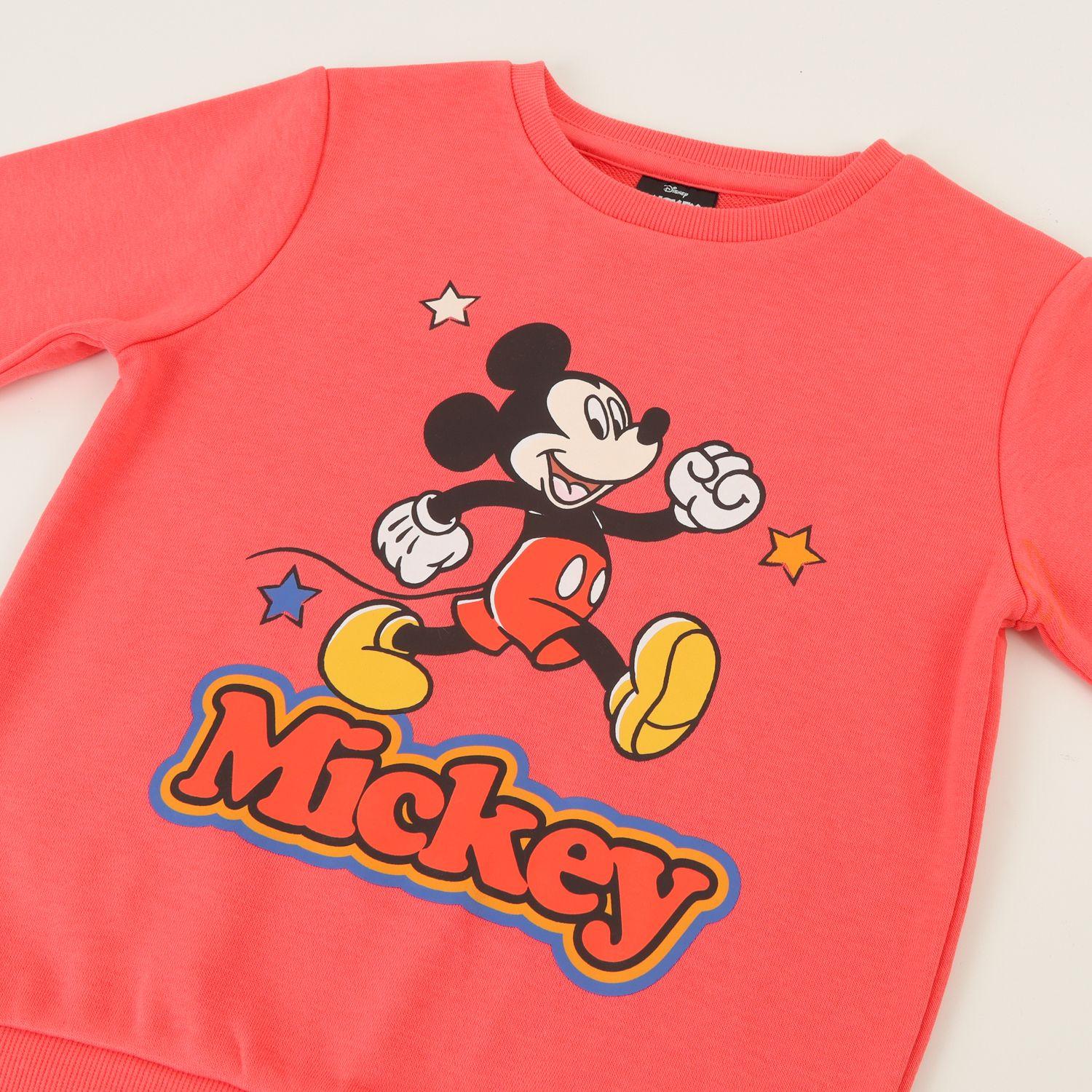 Polerón Cerrado Niño Damasco Print Mickey Walk Disney-2