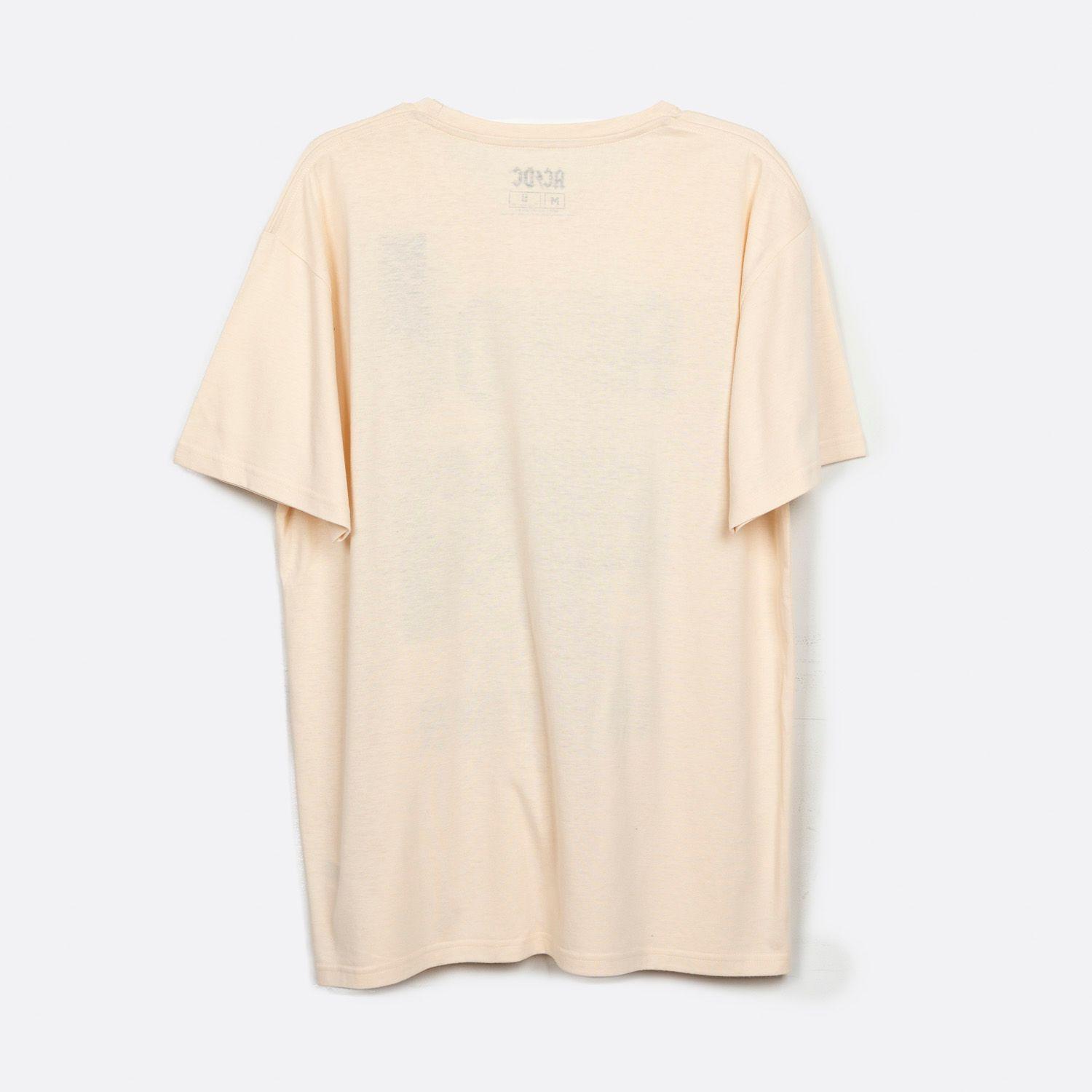 Polera Manga Corta Hombre 1979 Tour Beige AC/DC-2