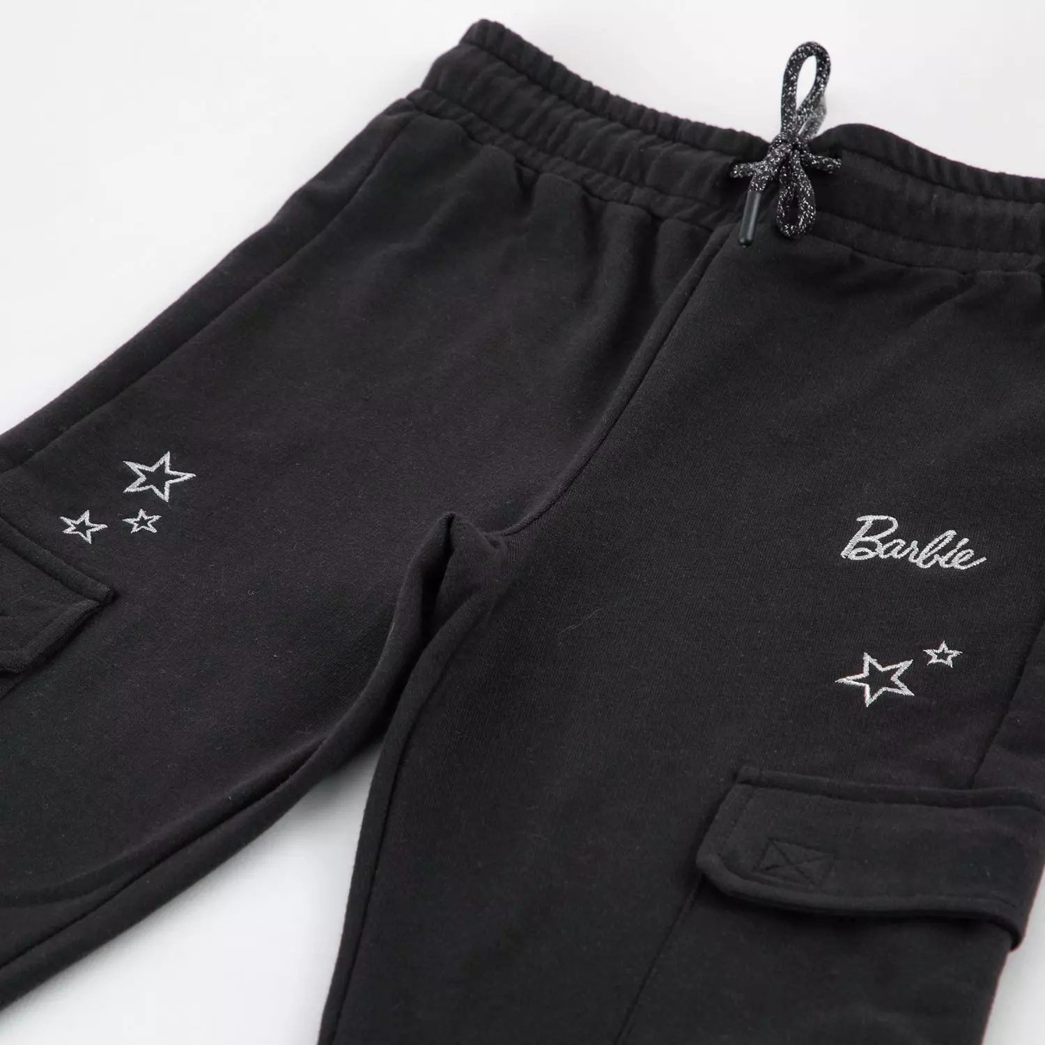 Pantalón de Buzo Niña Barbie Estrellas Negro-2
