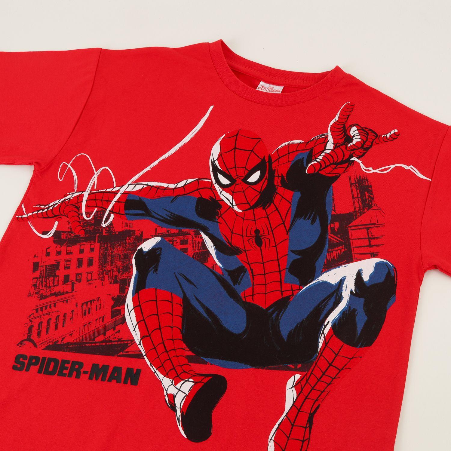 Polera Manga Corta Niño Rojo Spiderman Marvel-2