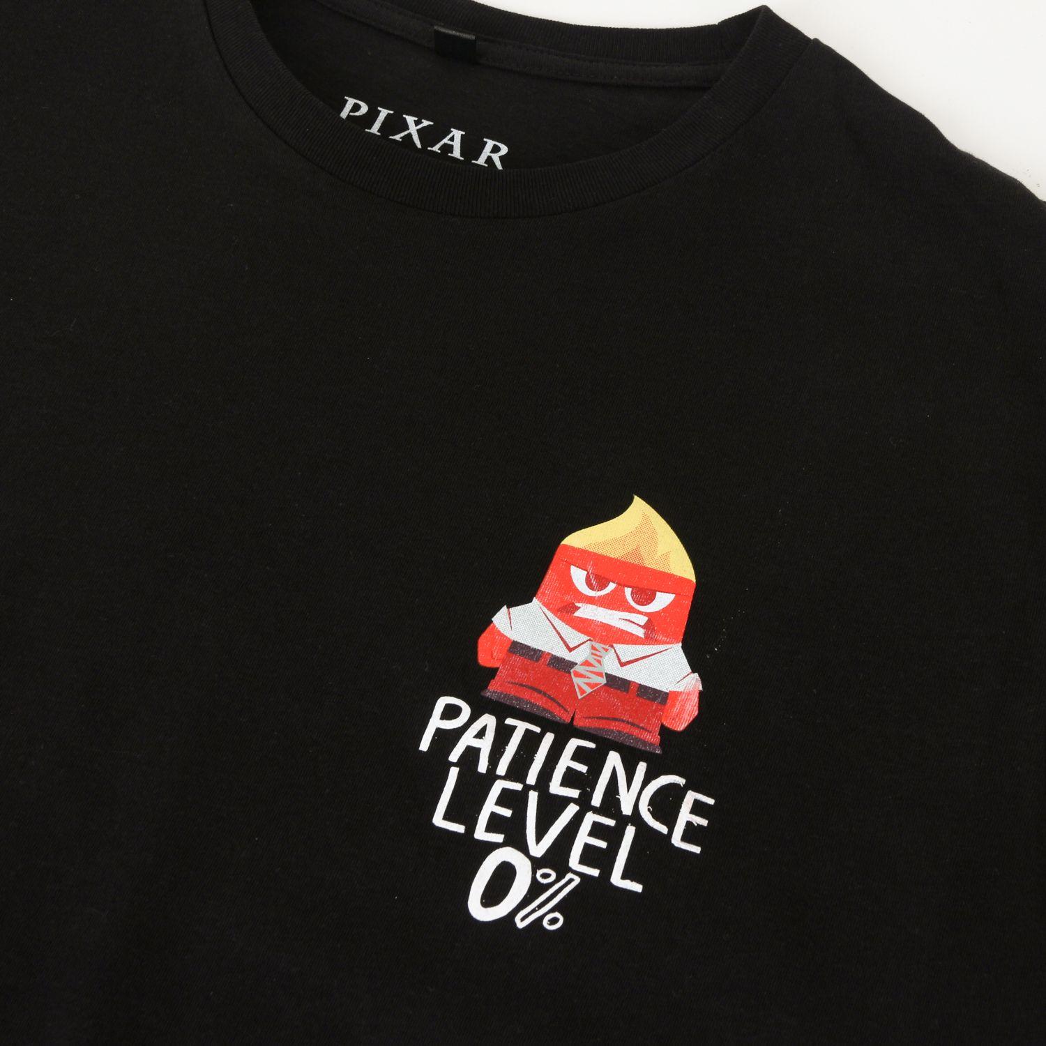 Polera Manga Corta Adulto Negro Ira Pixar Disney-2