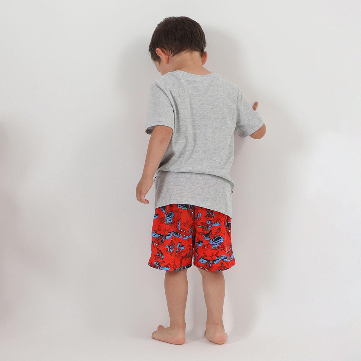 Pijama Corto Niño Spiderman Gris I Marvel-1