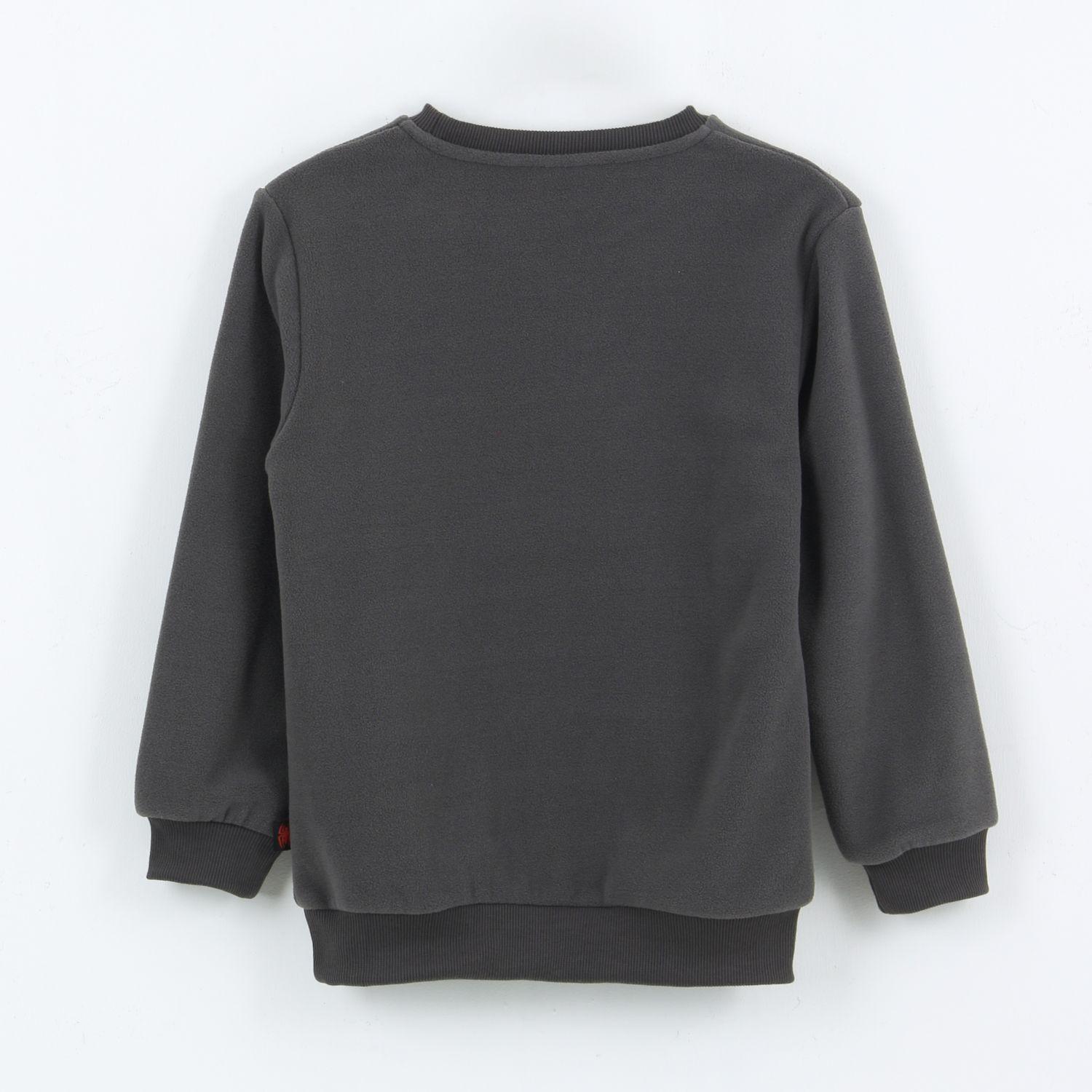 Polar Niño Diseño Frontal Spiderman Gris Marvel-1