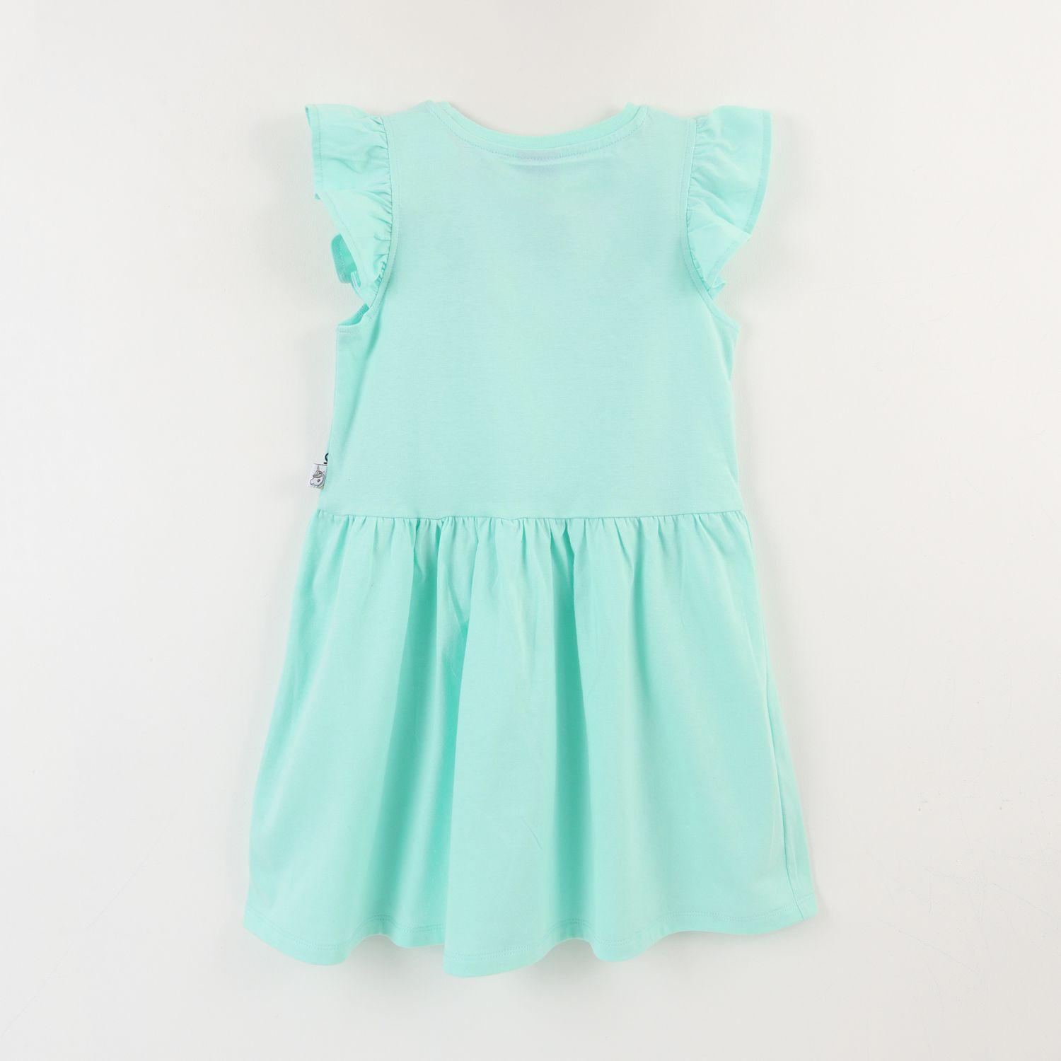 Vestido Niña Verde Unicornio-1