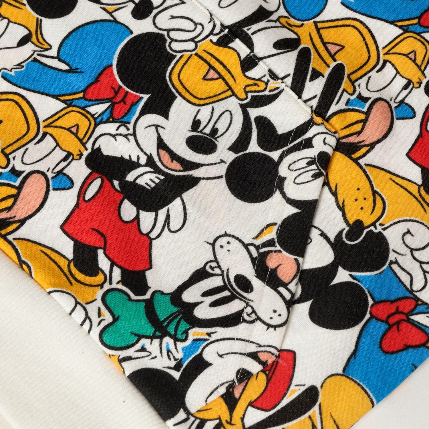 Poleron Niño Mickey Crazy Print Blanco Disney-1