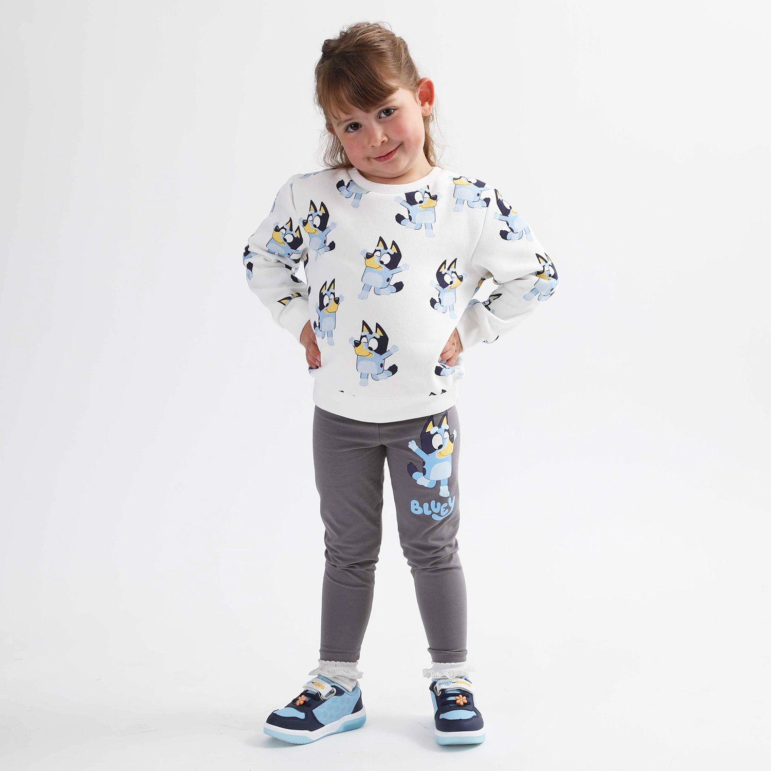 Conjunto Niña Full Print Blanco Bluey-1