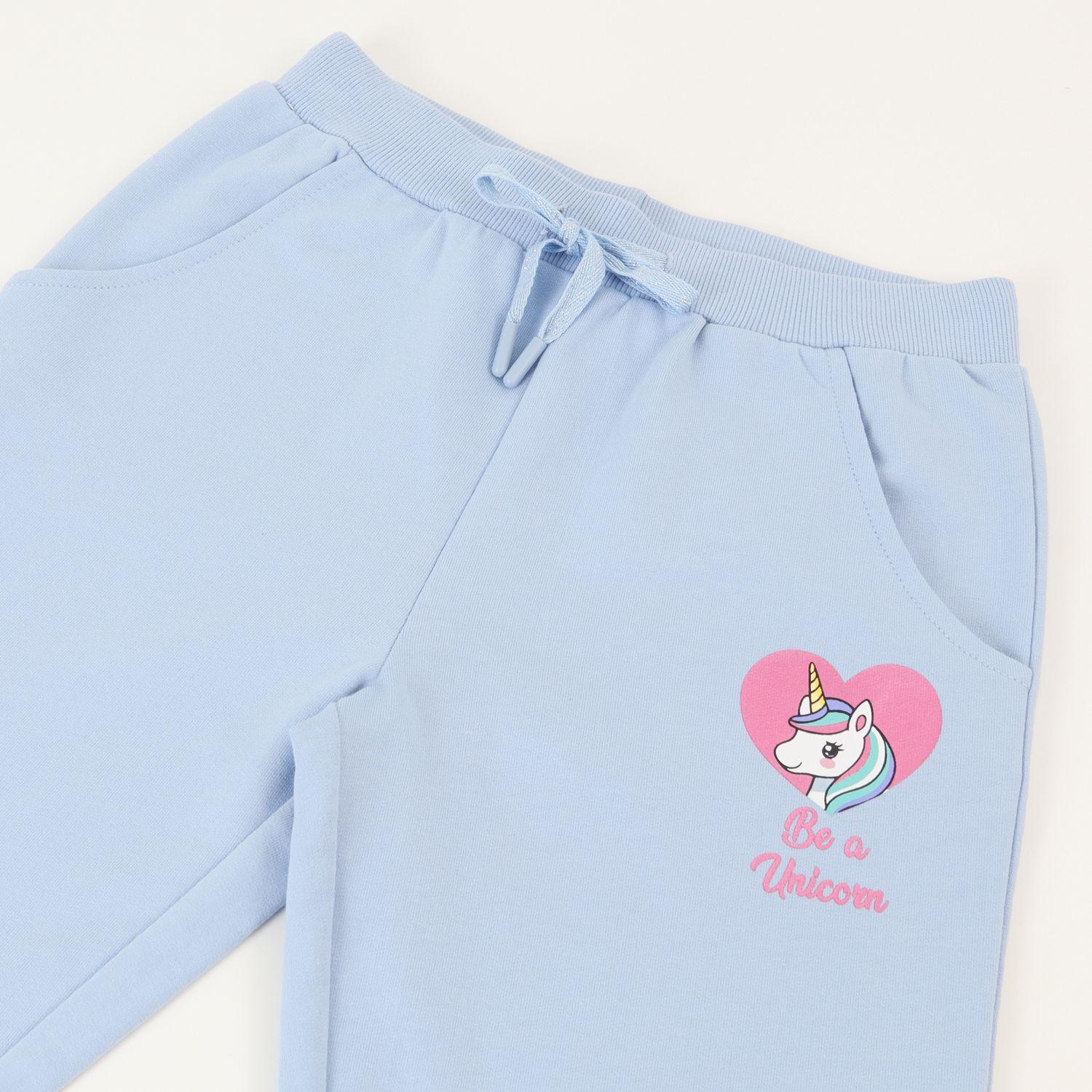 Conjunto Buzo Niña Personaje Celeste Unicornio-2