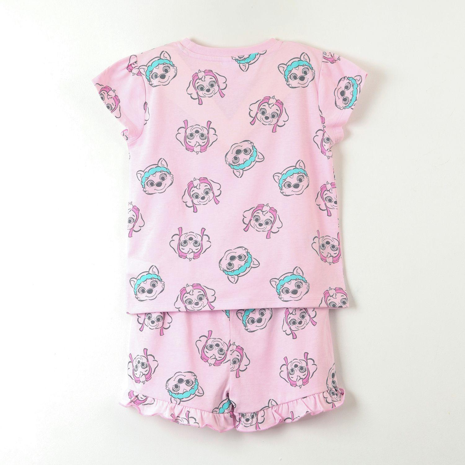 Pijama Corto Niña Rosado Full Print Skye Everest Paw Patrol-2