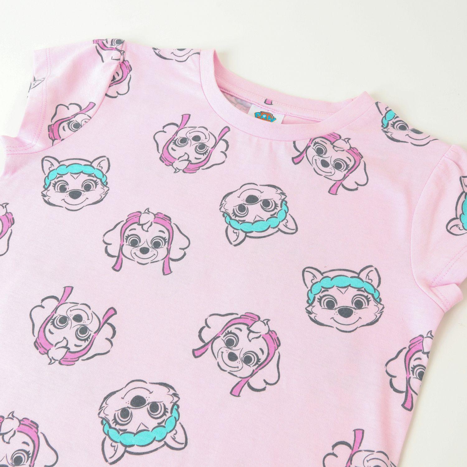 Pijama Corto Niña Rosado Full Print Skye Everest Paw Patrol-5