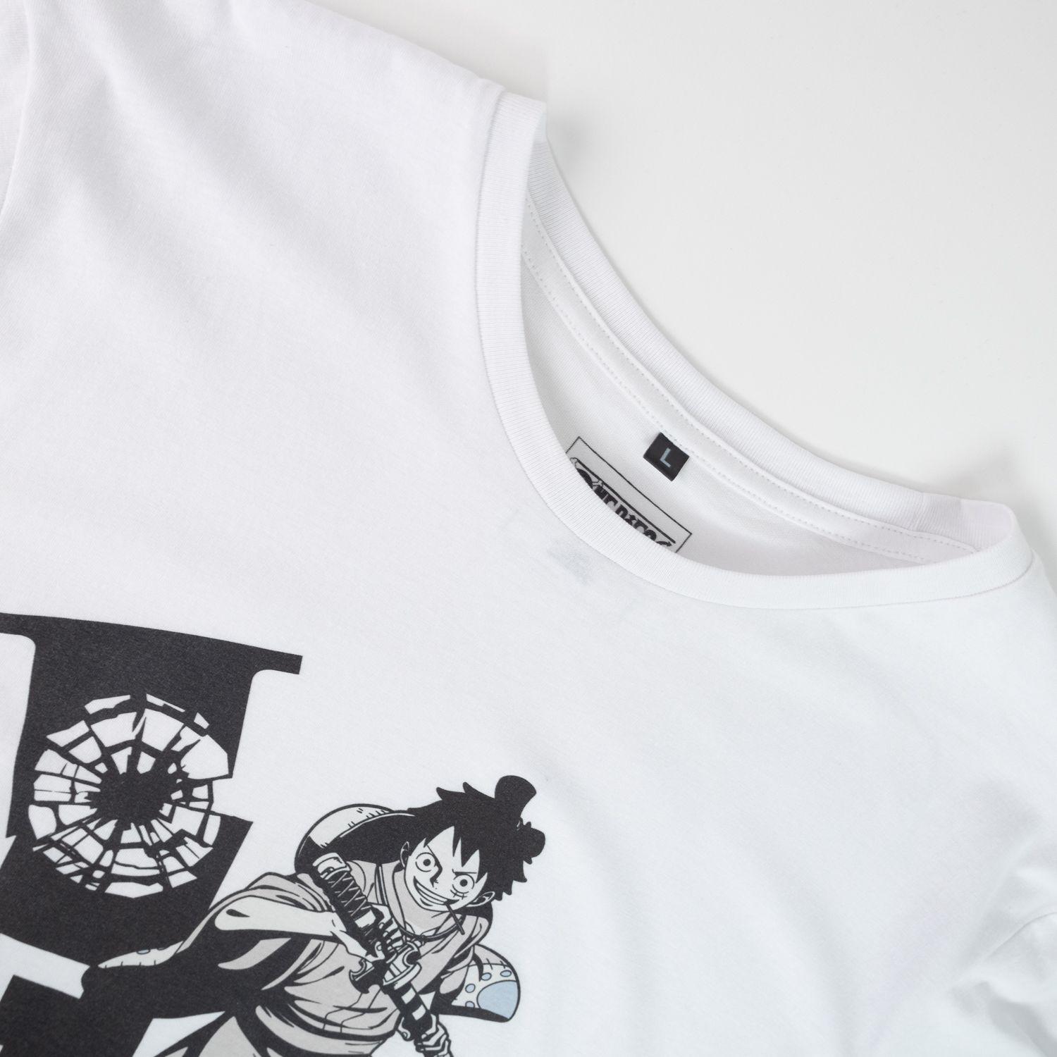 Polera Hombre YOU One Piece Luffy Blanco-1