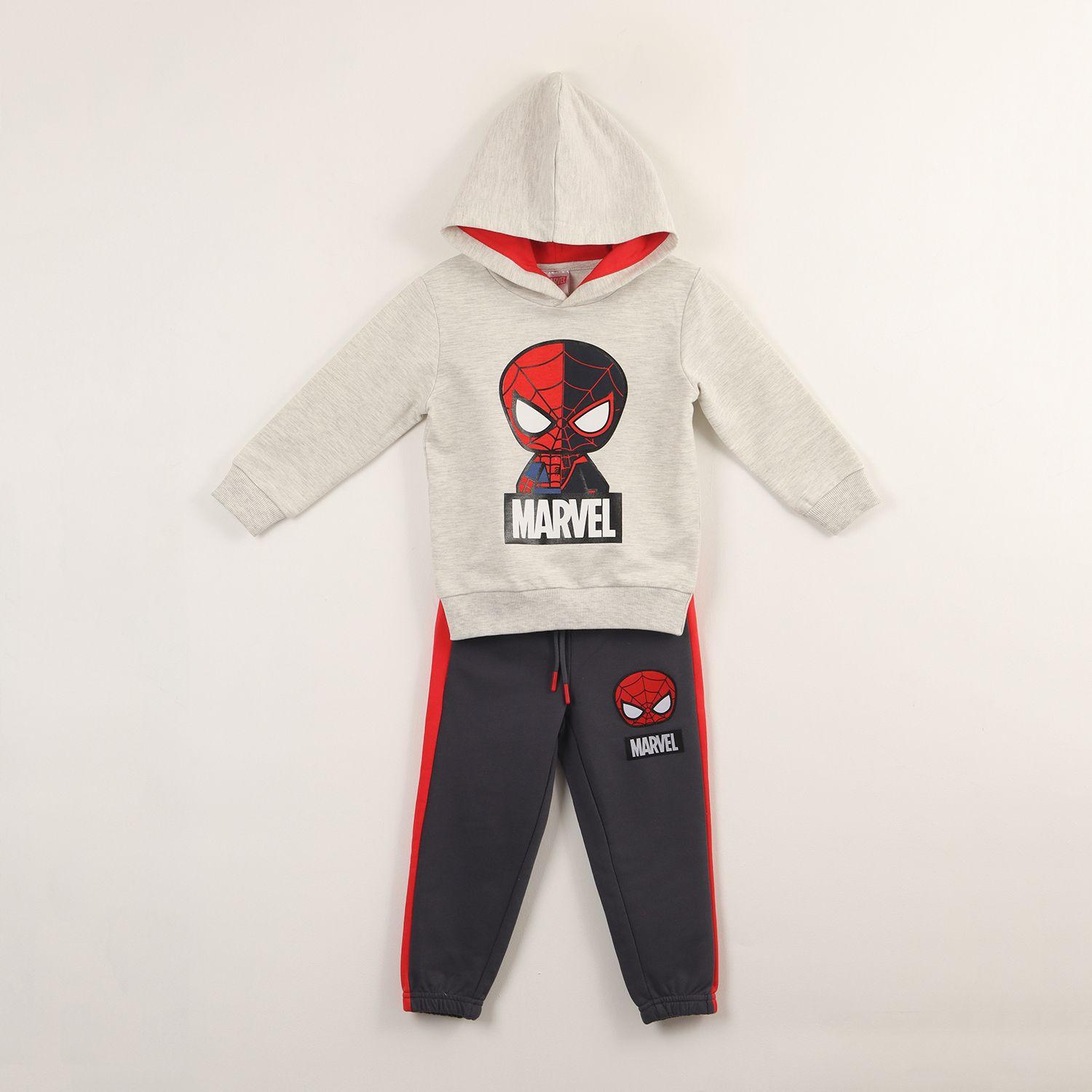Conjunto Buzo Niño Spiderman Two Sides Gris Marvel-0