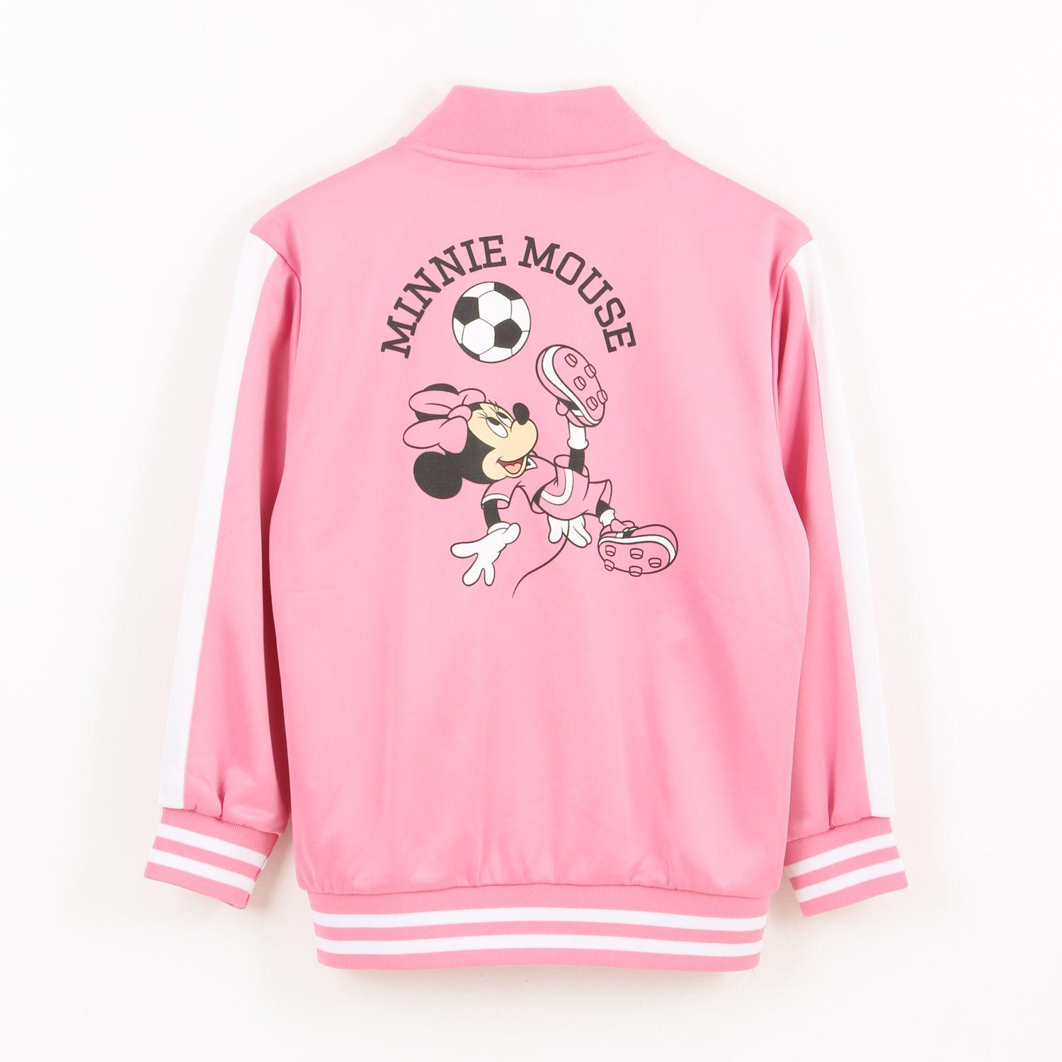 Polerón Deportivo Cierre Niña Fútbol Minnie Rosado Disney-1