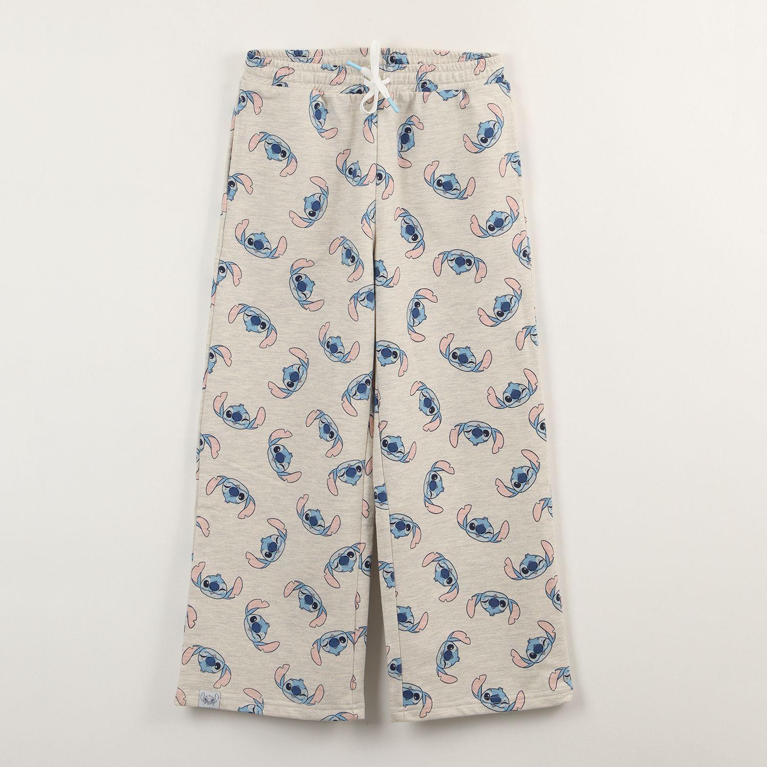 Pantalon Flare De Buzo Niña Lilo & Stitch Print Gris Disney-0
