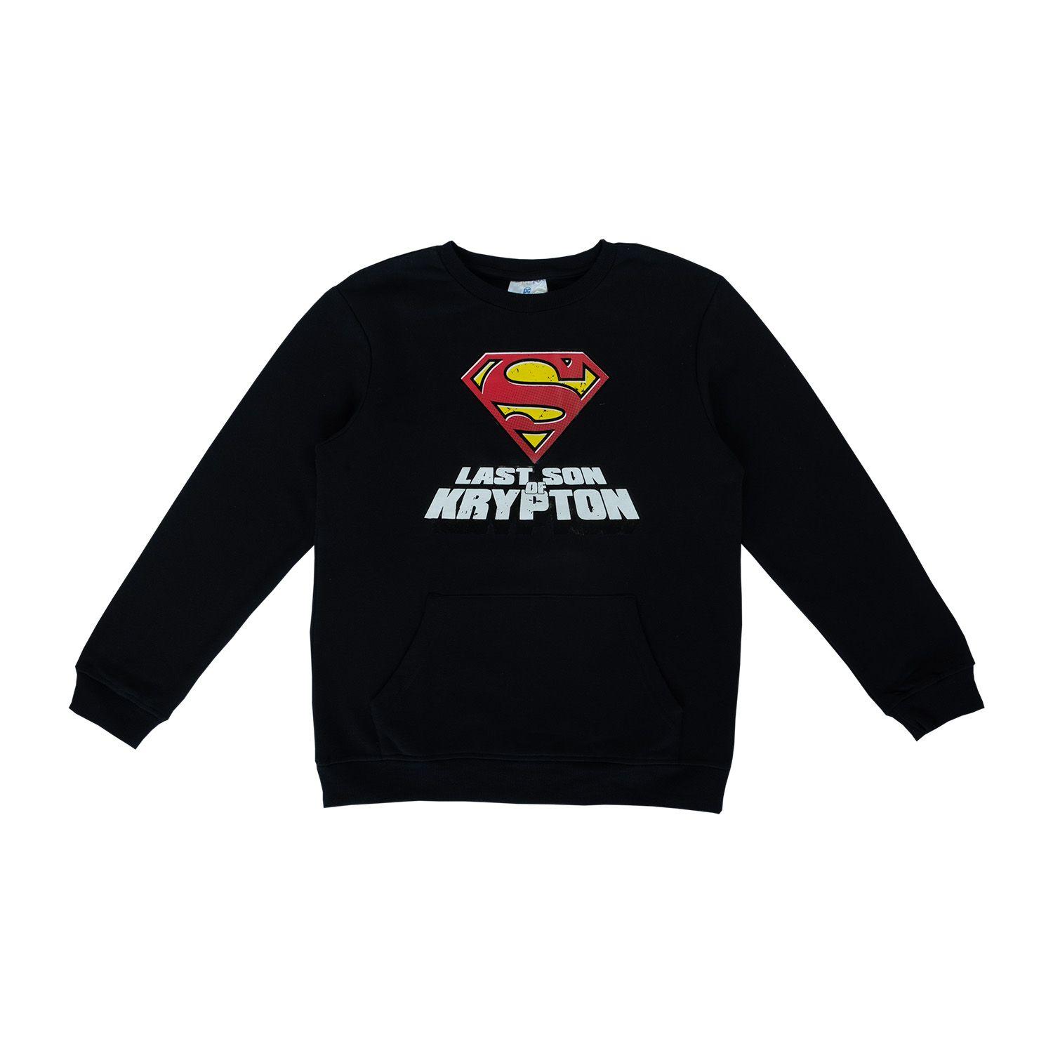 Poleron Niño Superman Last Son Negro DC Comics-3