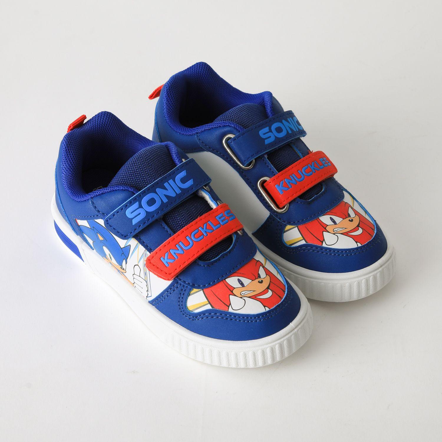 Zapatilla Luces Niño Velcro Sonic & Nuckles Azul Sonic-2
