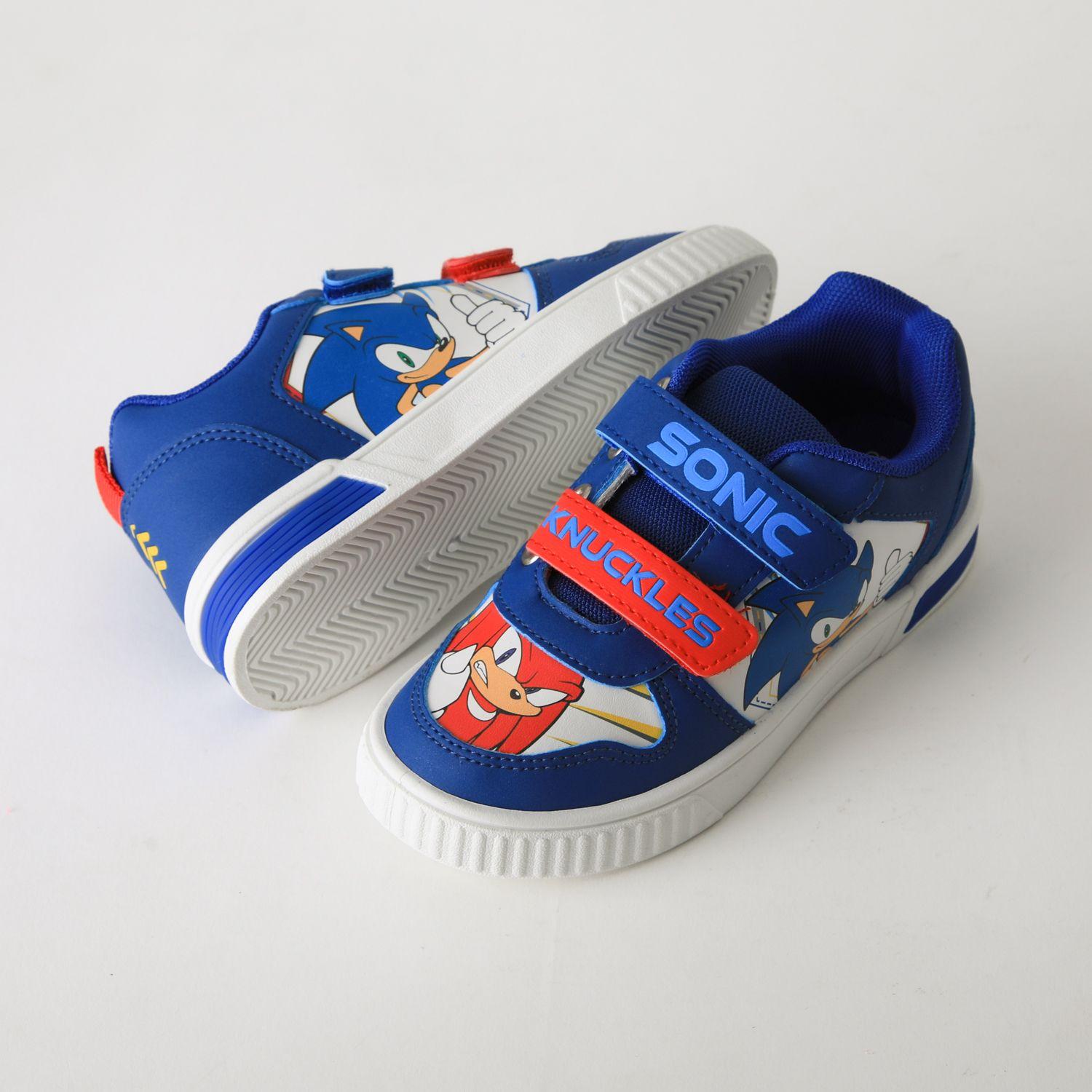 Zapatilla Luces Niño Velcro Sonic & Nuckles Azul Sonic-3