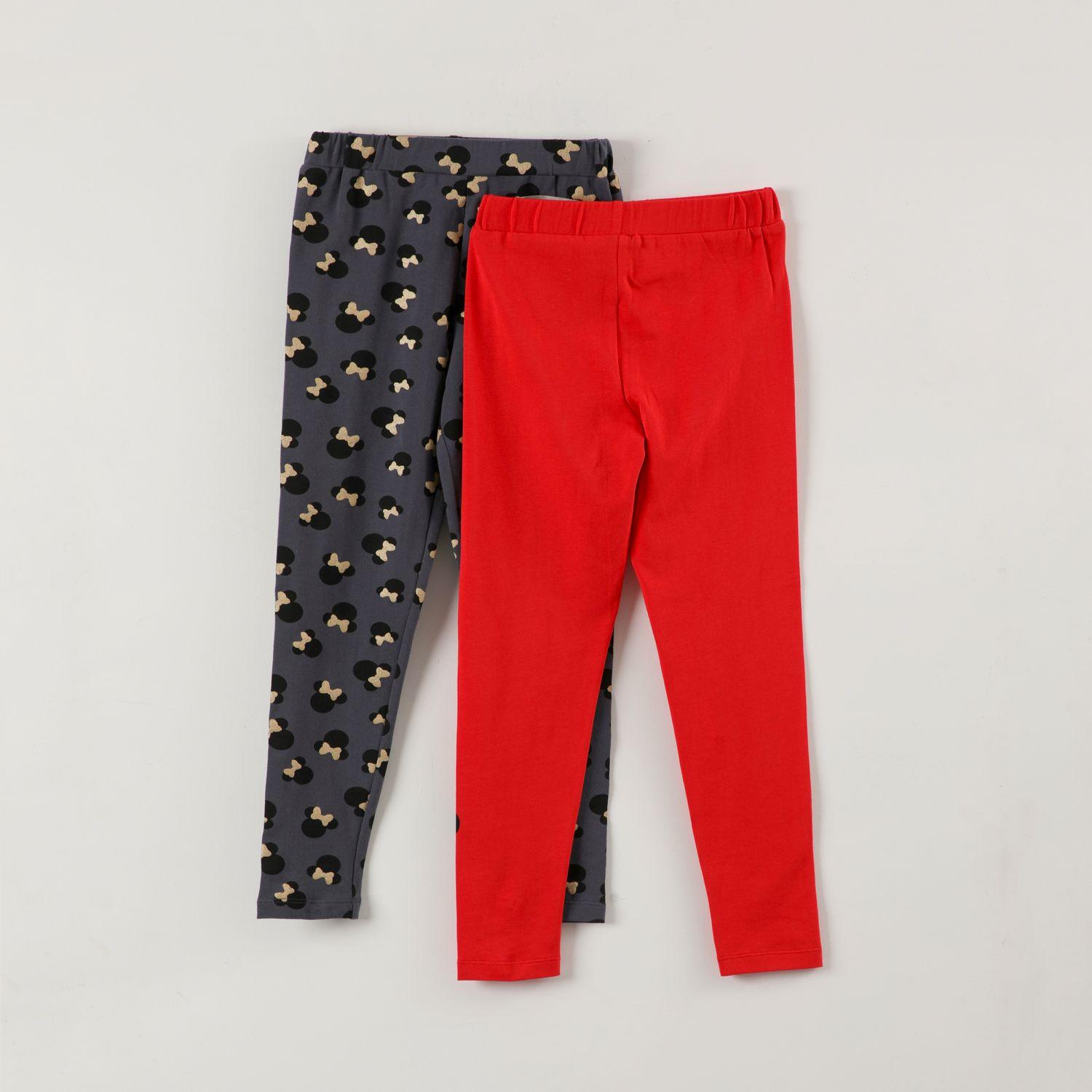 Pack Calza Niña Minnie Logo Rojo Disney-3