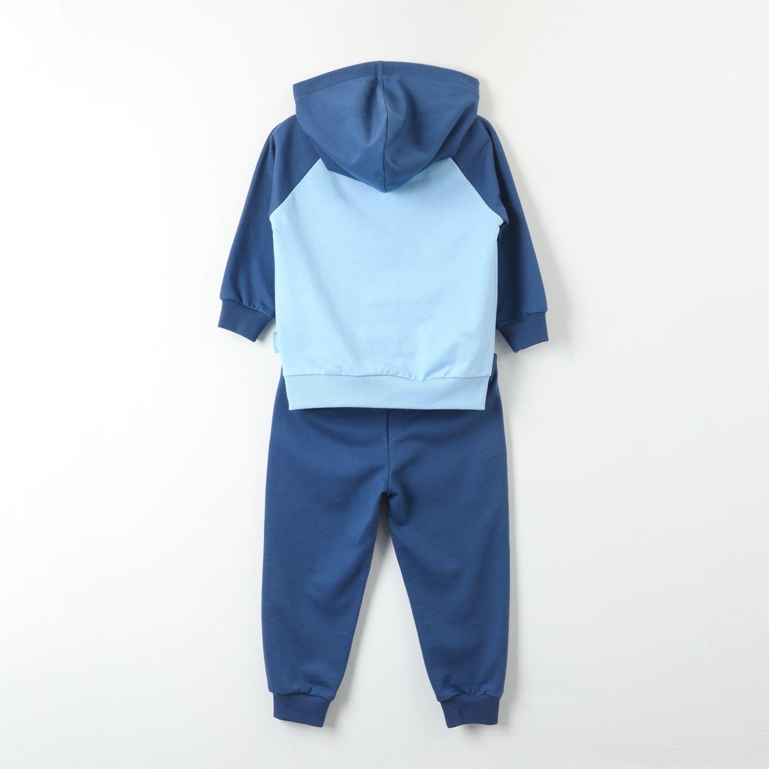 Conjunto Buzo Niño Happy Celeste Bingo Y Bluey-3