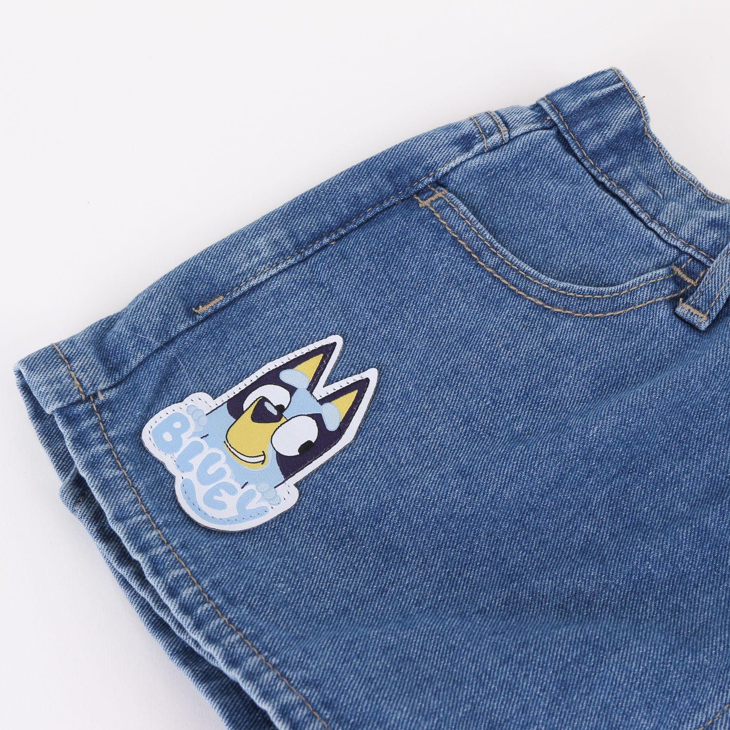 Falda Short Niña Bluey Denim-2