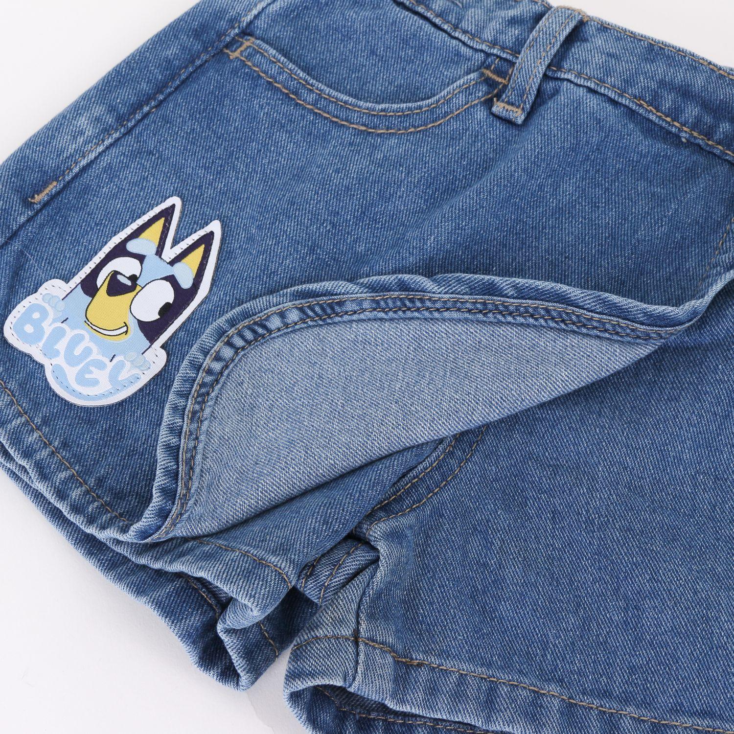 Falda Short Niña Bluey Denim-3