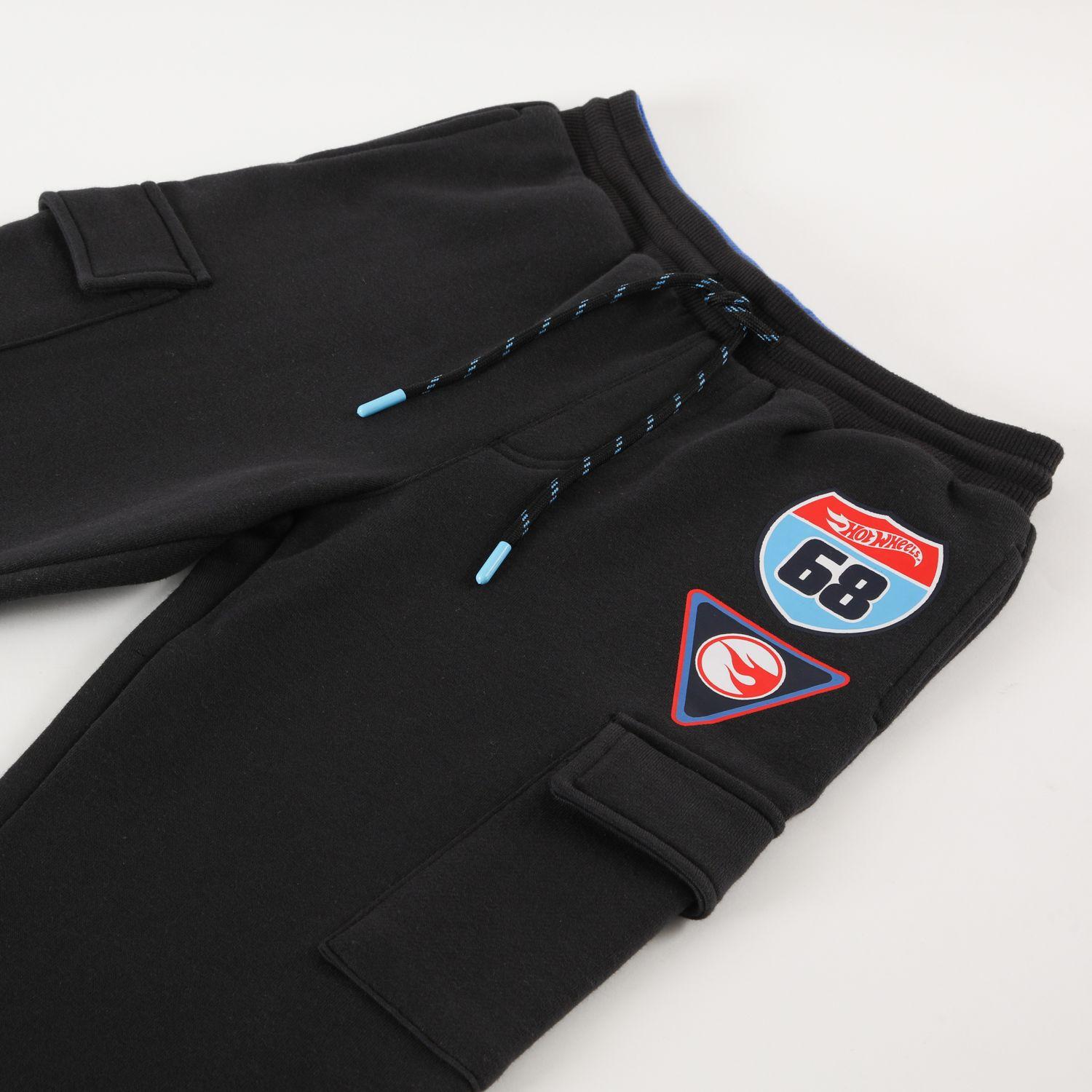 Pantalon De Buzo Niño 68 Negro Hot Wheels-1