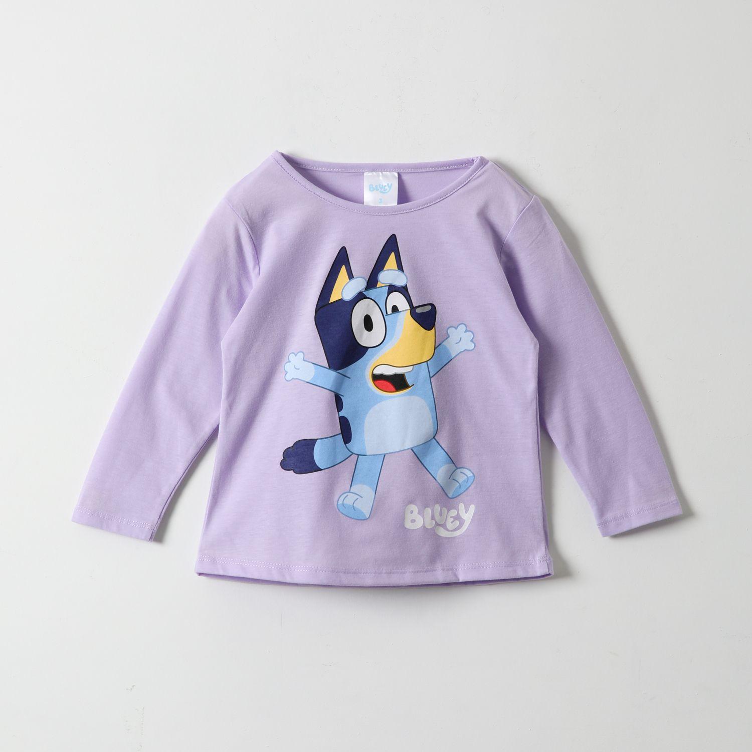 Polera Manga Larga Niña Sorpresa Lila Bluey-0