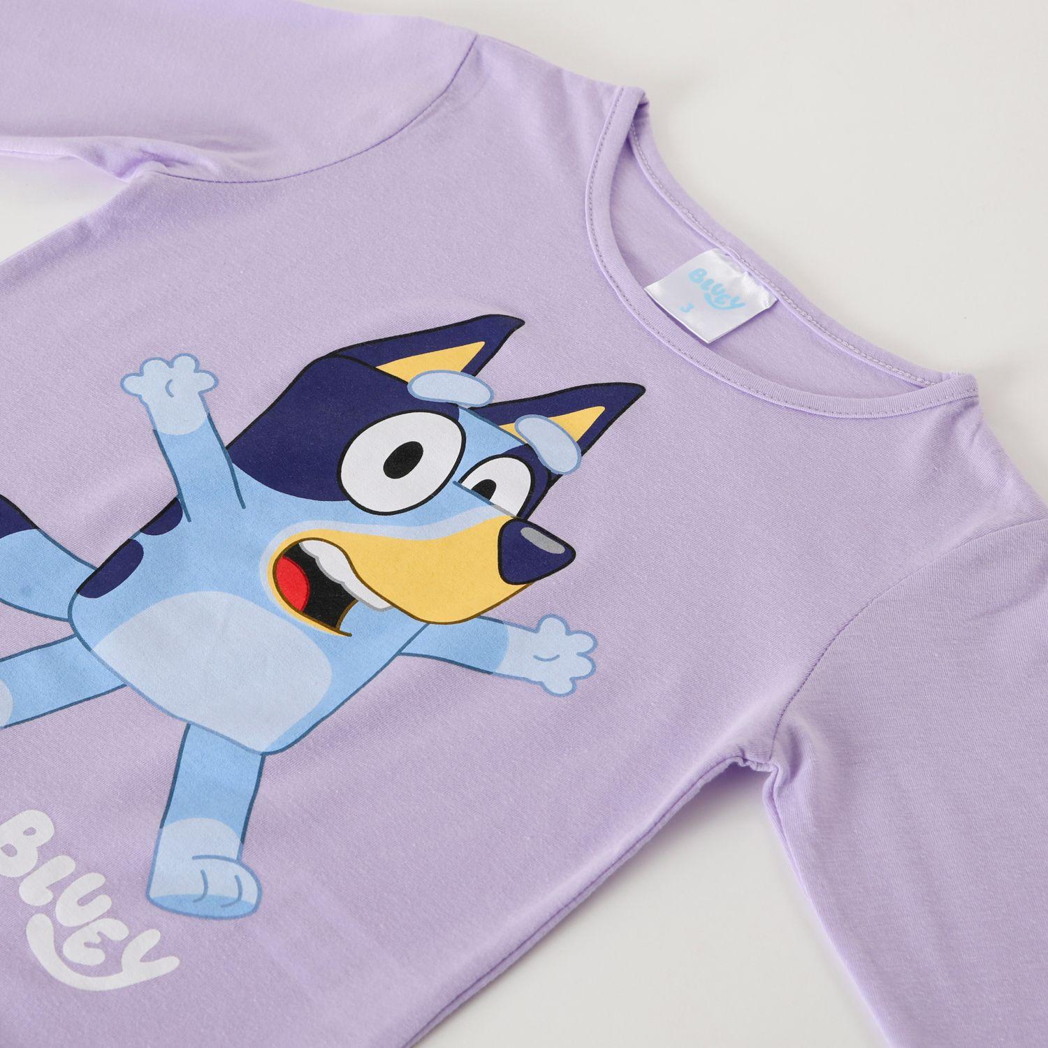 Polera Manga Larga Niña Sorpresa Lila Bluey-1
