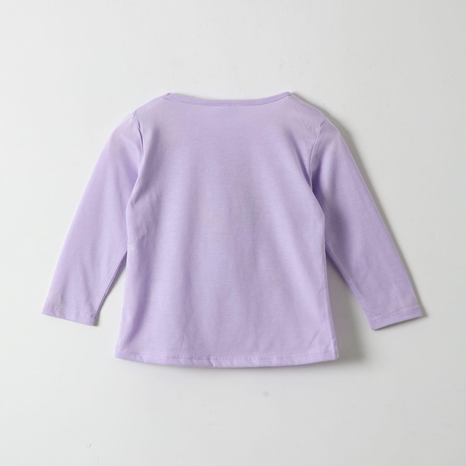 Polera Manga Larga Niña Sorpresa Lila Bluey-2