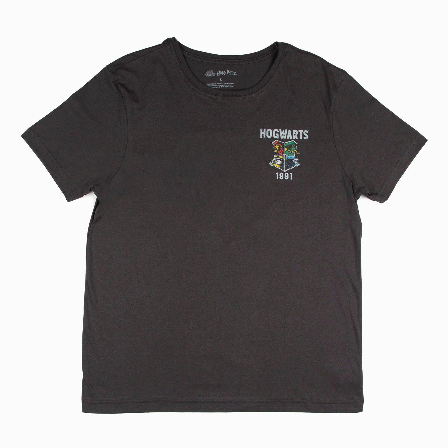 Polera Hombre Howarts 1991 Negro Harry Potter-0