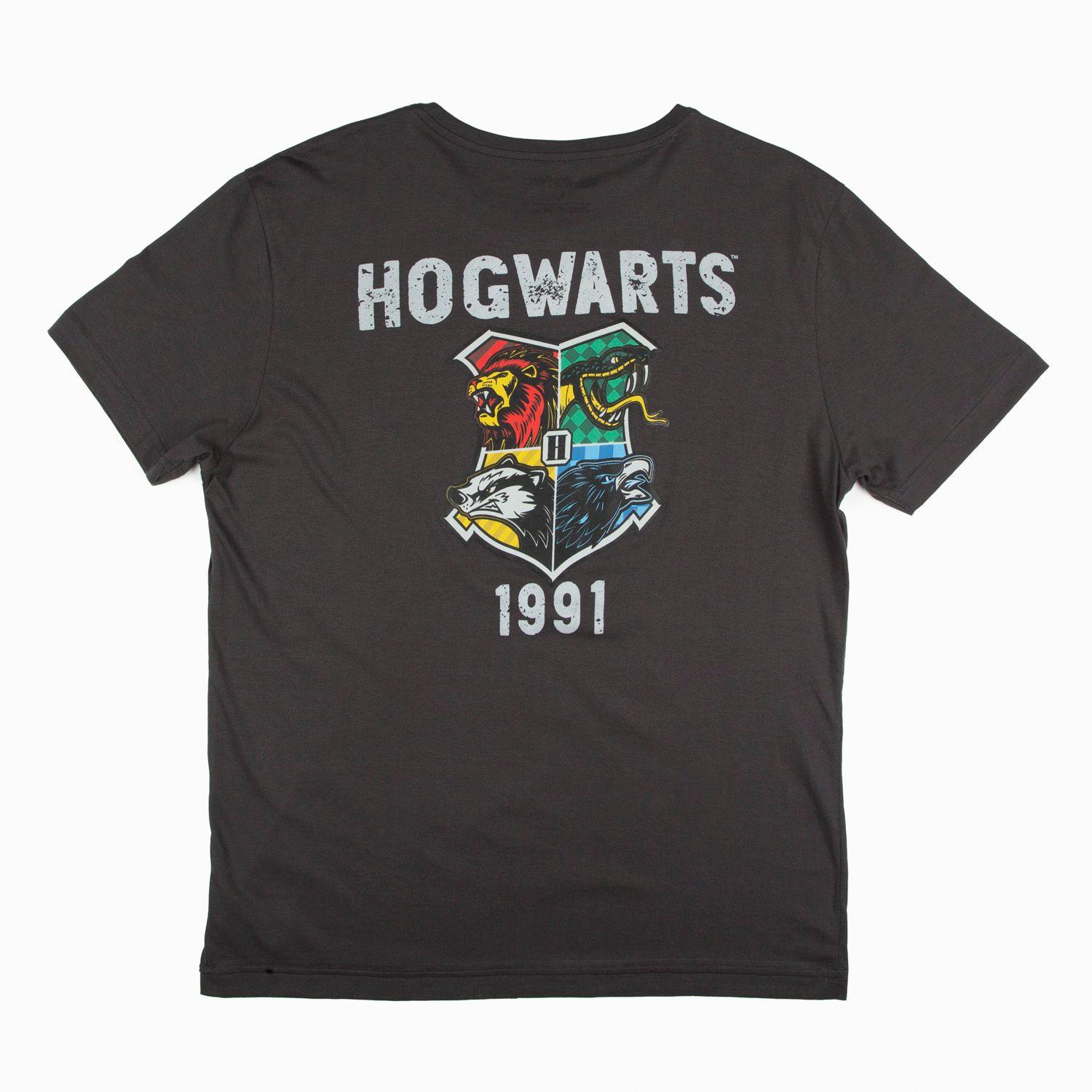 Polera Hombre Howarts 1991 Negro Harry Potter-1